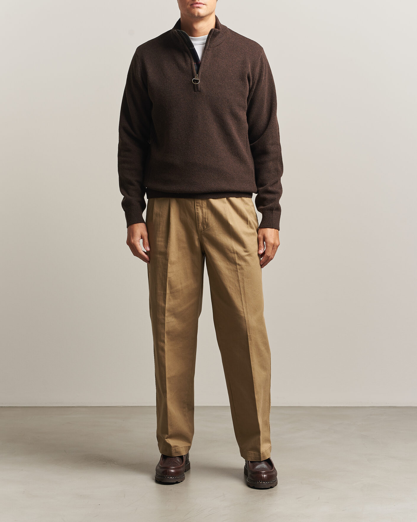 Herre | Trøjer | Barbour Lifestyle | Holden Half Zip Dark Oak