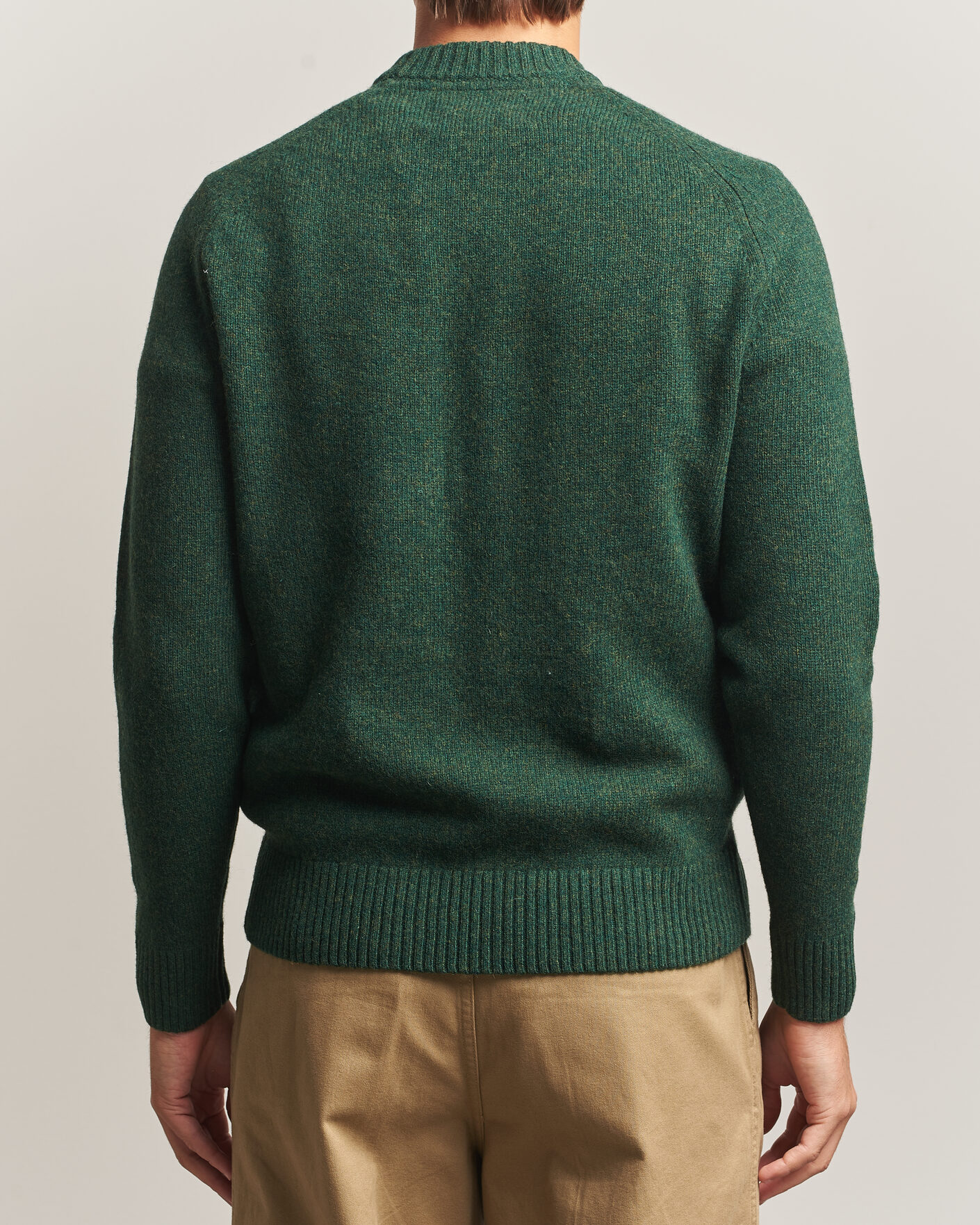 Herre | Trøjer | Barbour Lifestyle | Newtown Lambswool Crewneck Sage