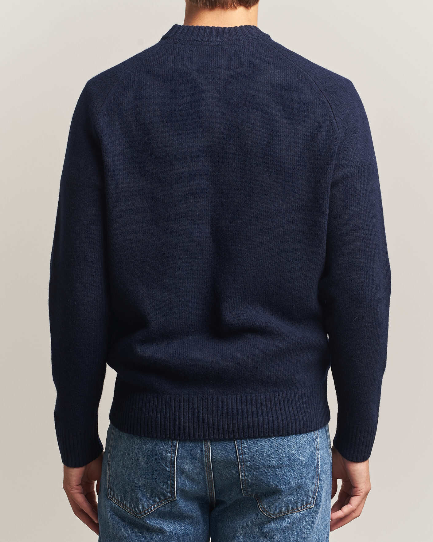 Herre | Trøjer | Barbour Lifestyle | Newtown Lambswool Crewneck Navy