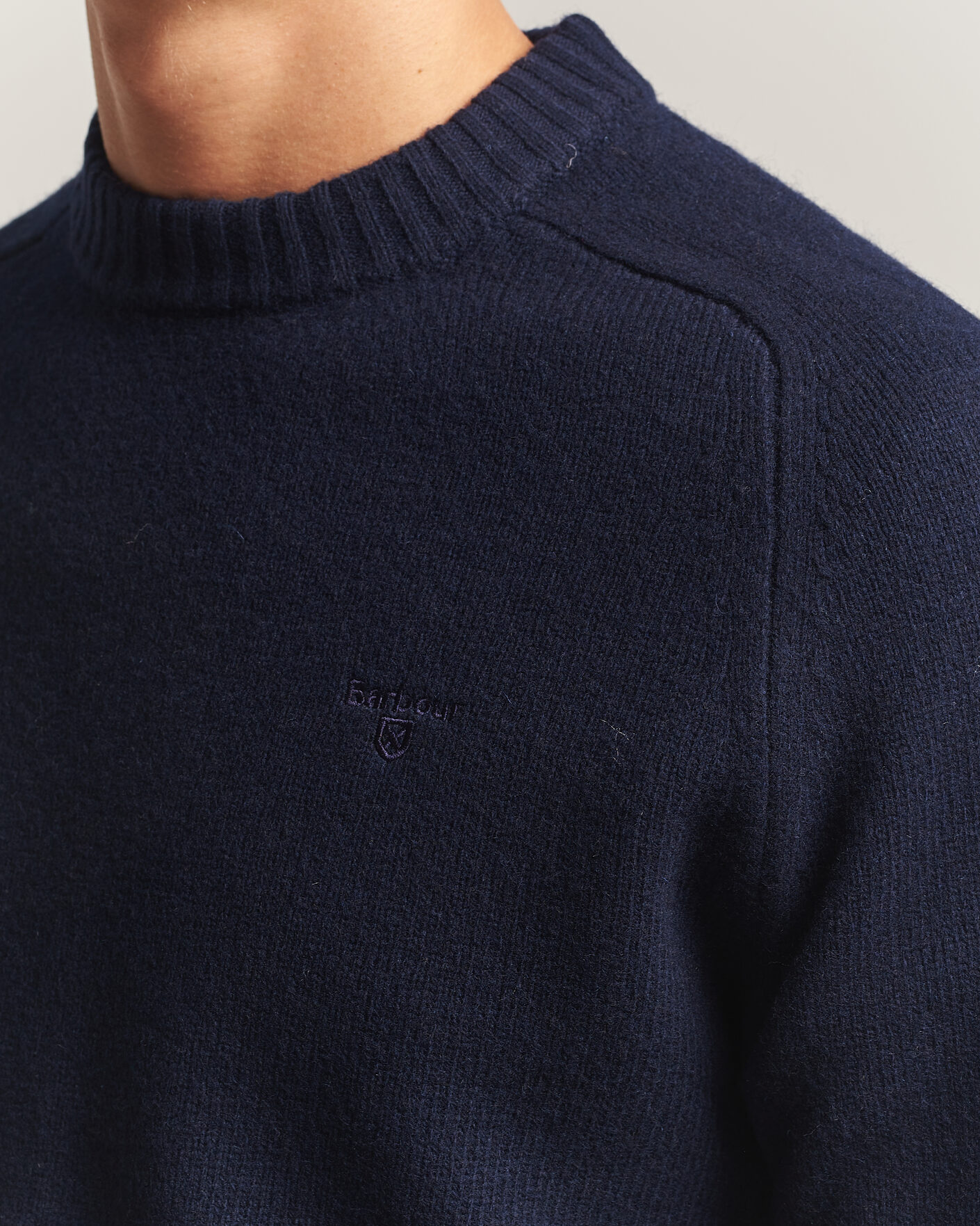 Herre | Trøjer | Barbour Lifestyle | Newtown Lambswool Crewneck Navy