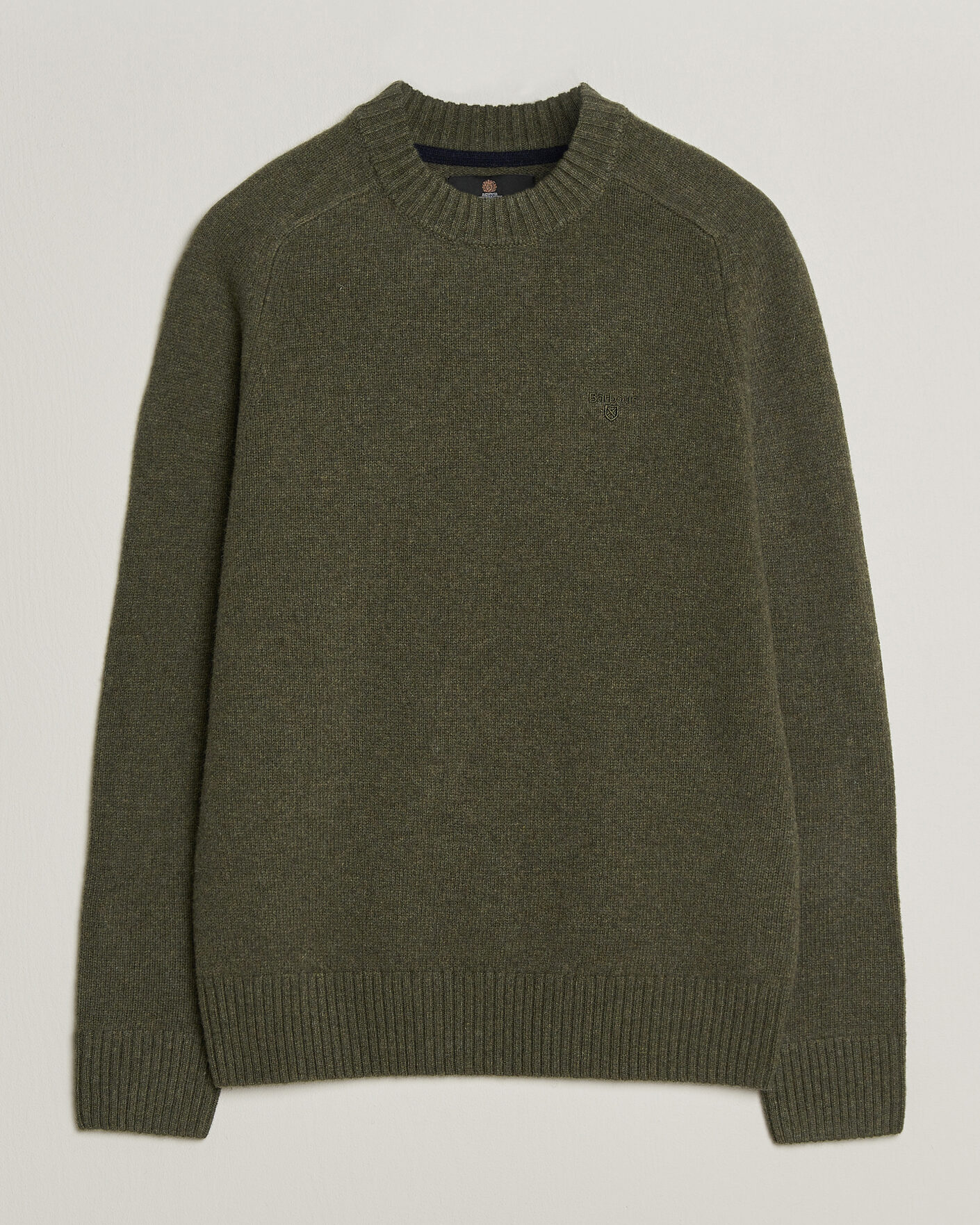 Herre | Trøjer | Barbour Lifestyle | Newtown Lambswool Crewneck Olive