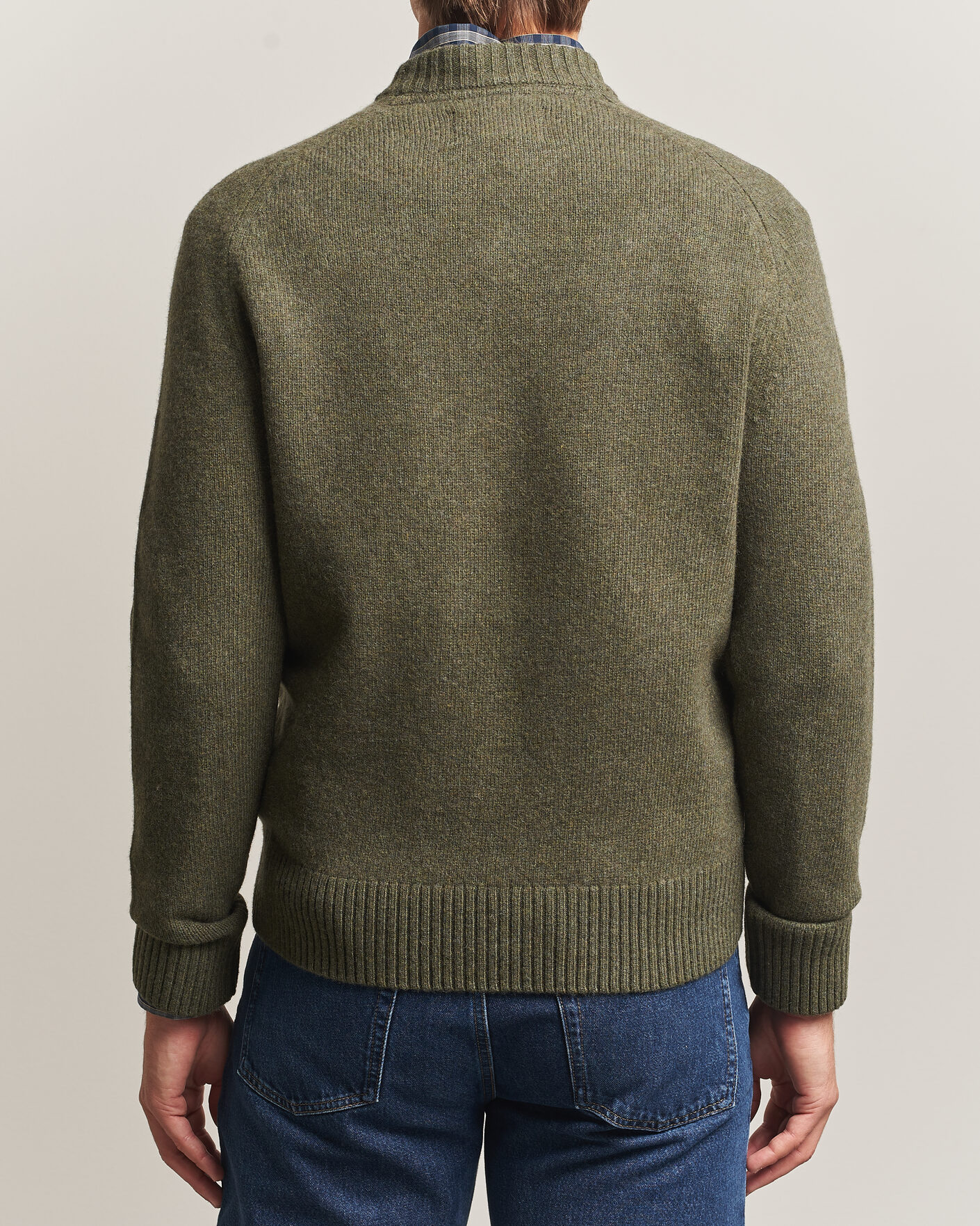 Herre | Trøjer | Barbour Lifestyle | Newtown Lambswool Crewneck Olive