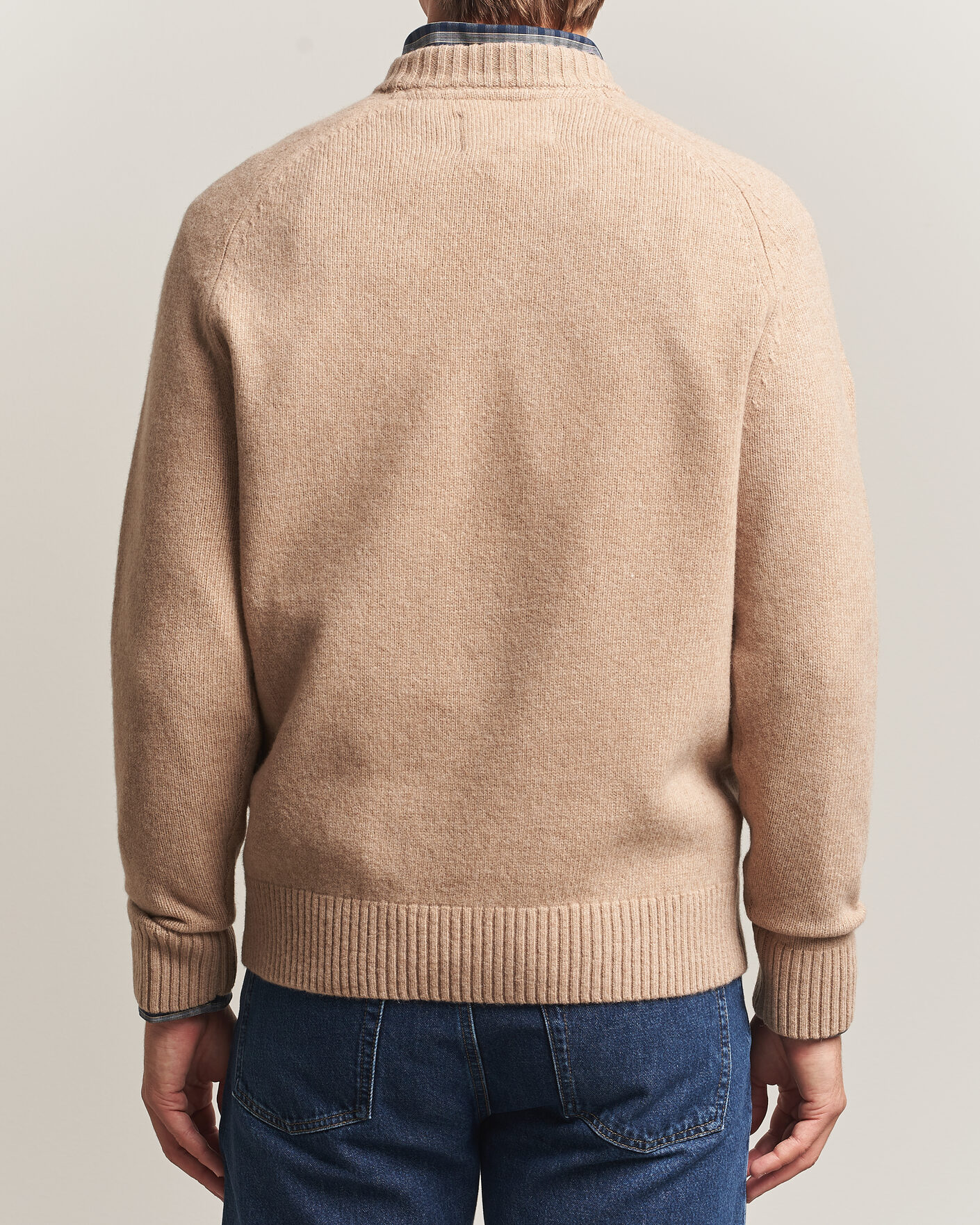 Herre | Trøjer | Barbour Lifestyle | Newtown Lambswool Crewneck Stone