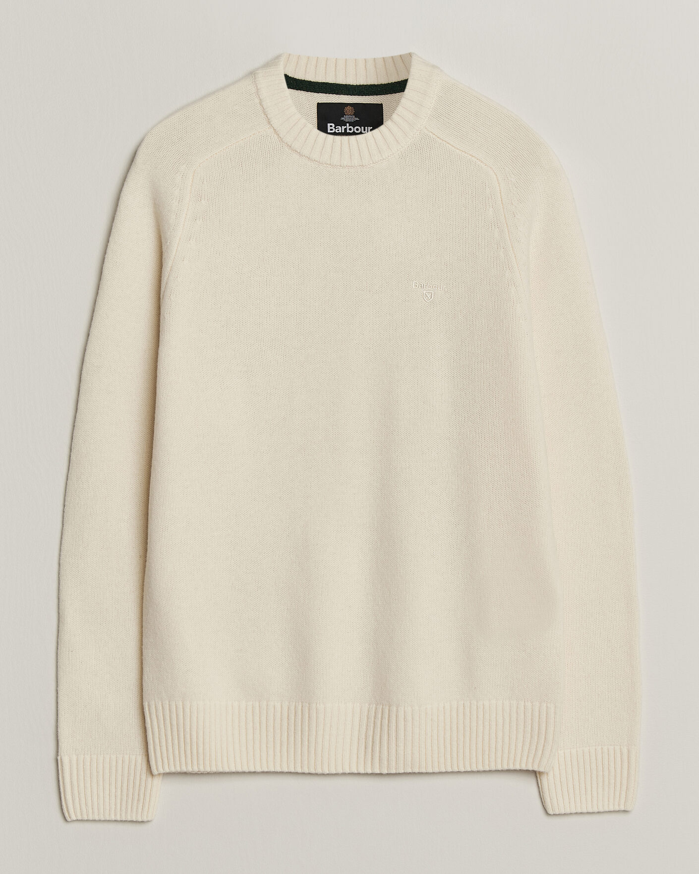Herre | Trøjer | Barbour Lifestyle | Newtown Lambswool Crewneck Antique White