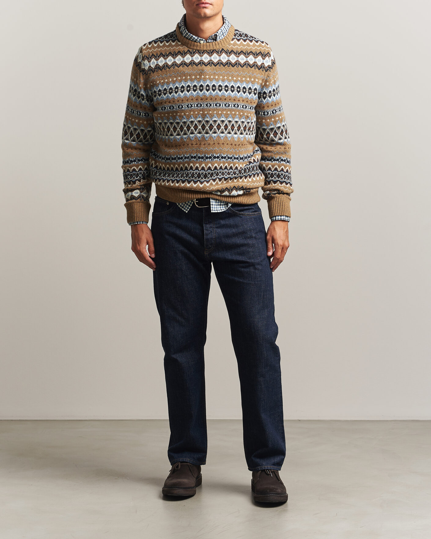 Herre | Trøjer | Barbour Lifestyle | Case Fairisle Crew Trench