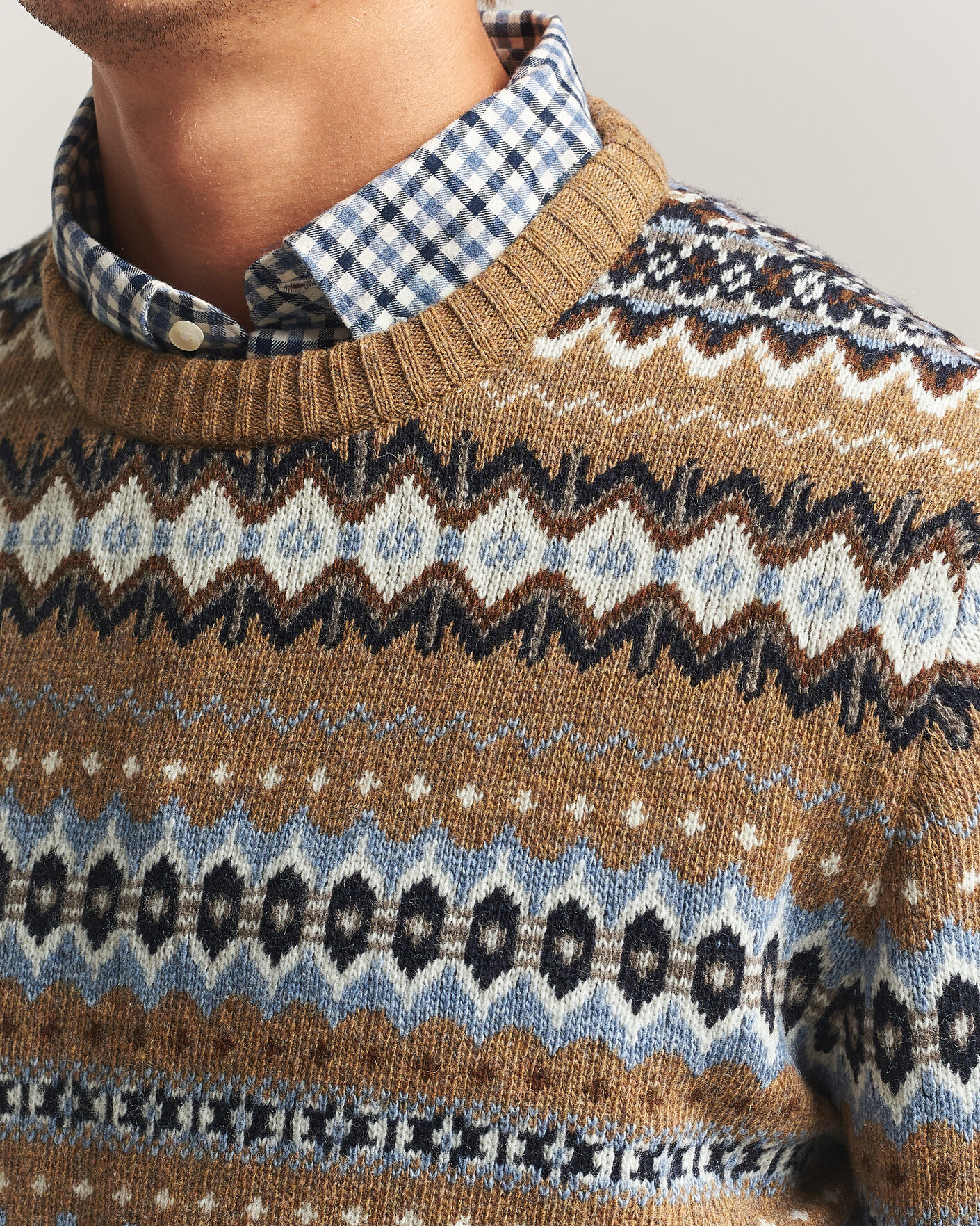 Herre | Trøjer | Barbour Lifestyle | Case Fairisle Crew Trench