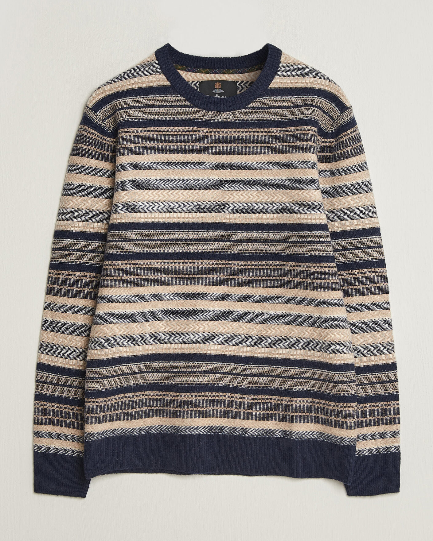 Herre | Trøjer | Barbour Lifestyle | Histed Fairisle Crew Navy