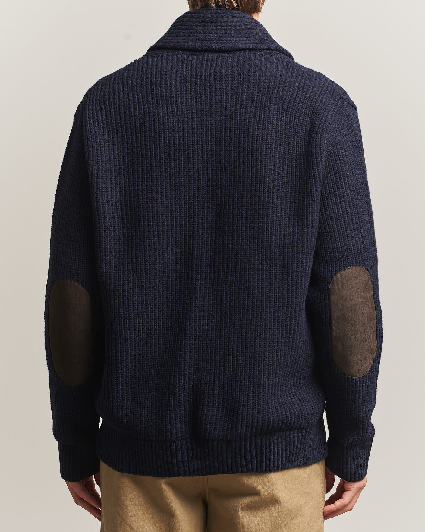 Herre | Trøjer | Barbour Lifestyle | Hartland Knitted Shawl Cardigan Navy