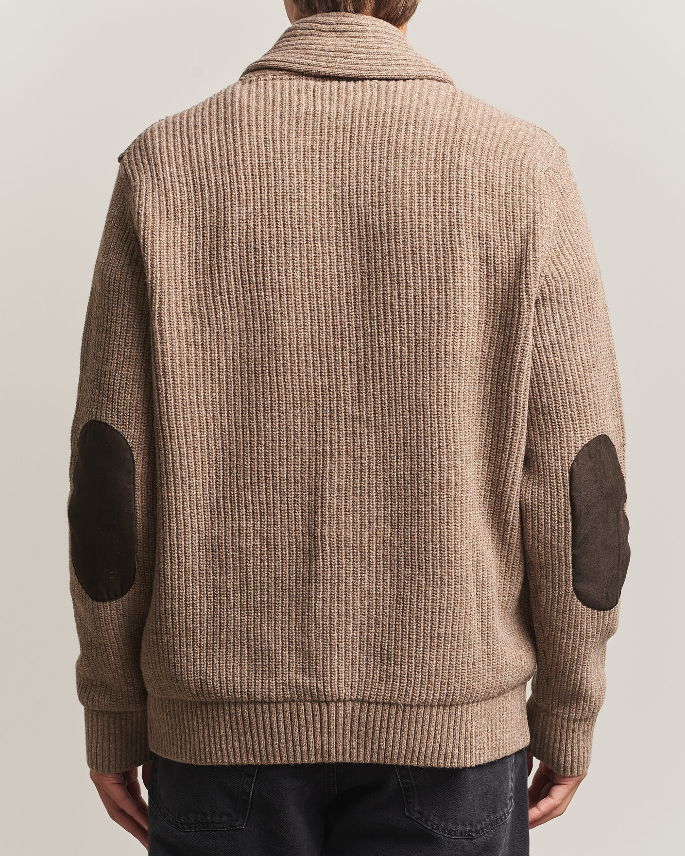 Herre | Trøjer | Barbour Lifestyle | Hartland Knitted Shawl Cardigan Stone
