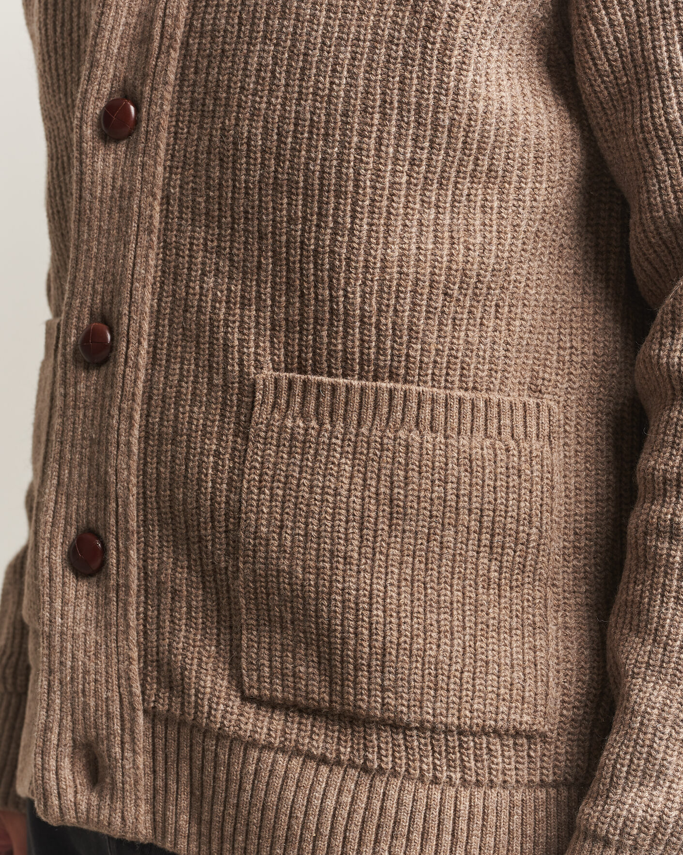 Herre | Trøjer | Barbour Lifestyle | Hartland Knitted Shawl Cardigan Stone