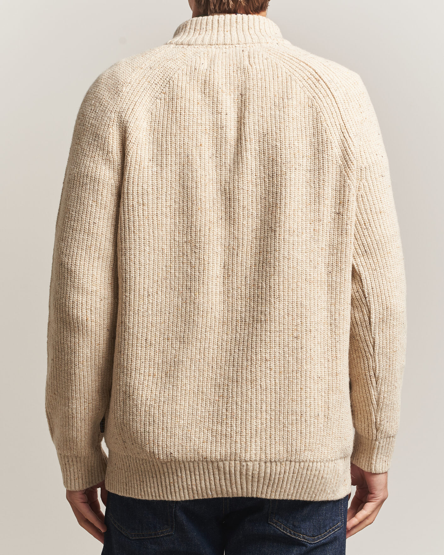 Herre | Trøjer | Barbour Lifestyle | Essentials Donegal Half Zip Pearl