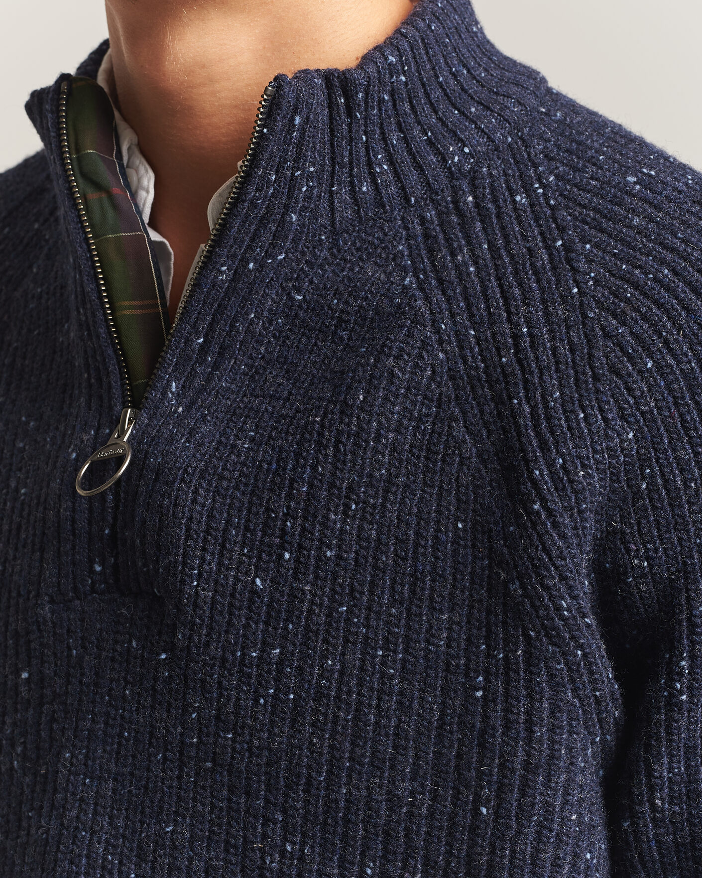 Herre | Trøjer | Barbour Lifestyle | Essentials Donegal Half Zip Navy