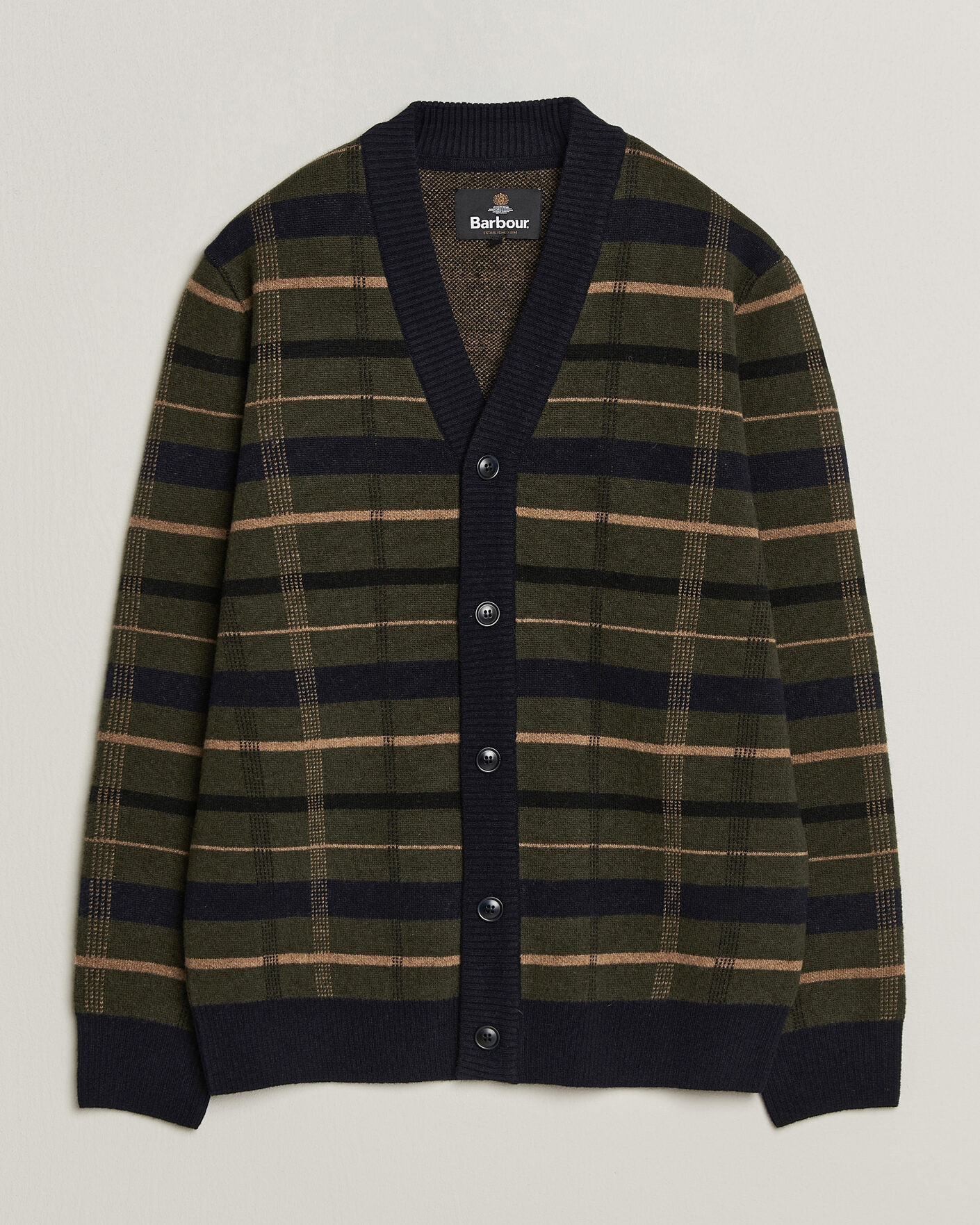 Herre | Trøjer | Barbour Lifestyle | Kane Knitted Cardigan Navy