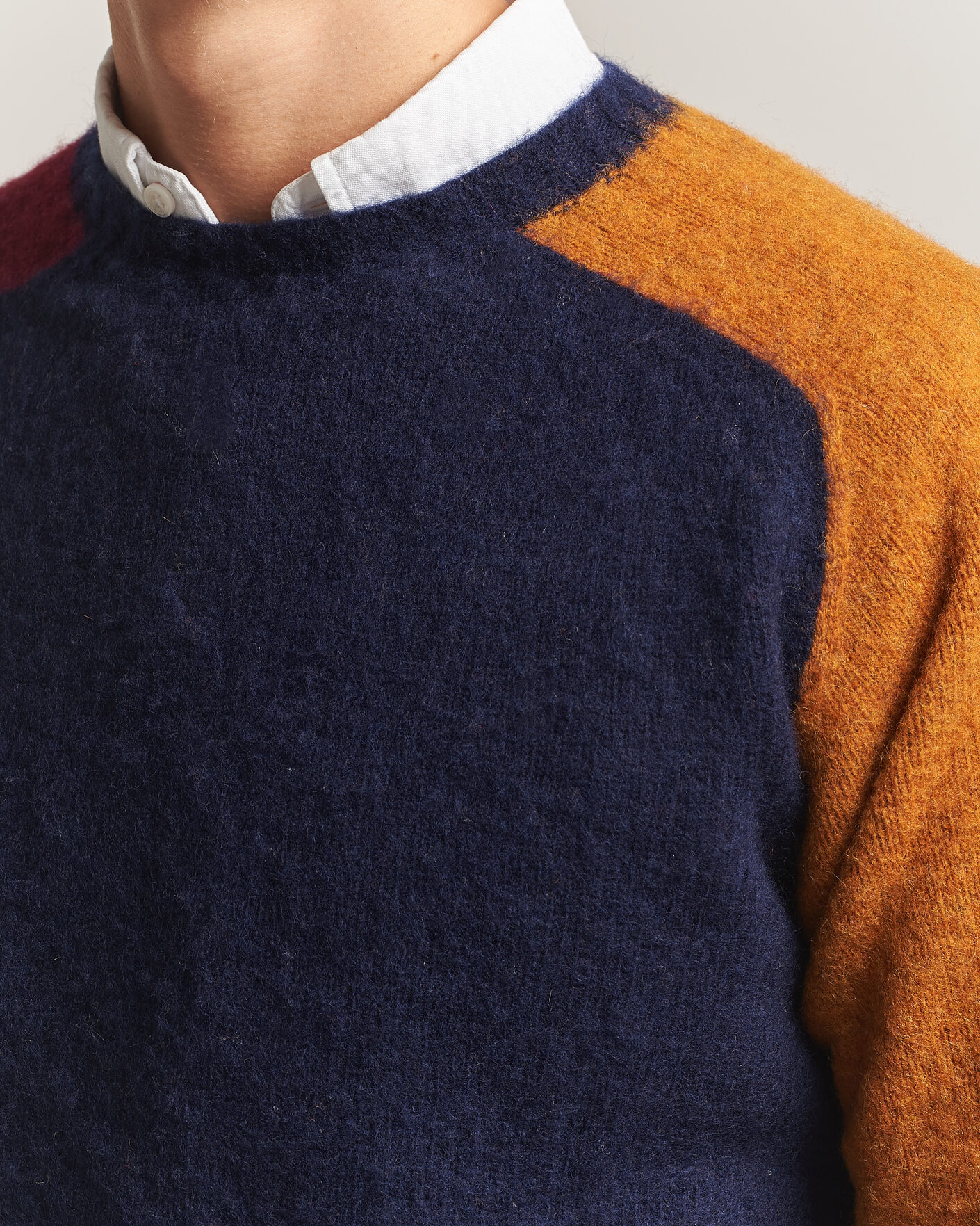 Herre | Trøjer | Barbour Lifestyle | Scottish Made Block Colour Crew Navy