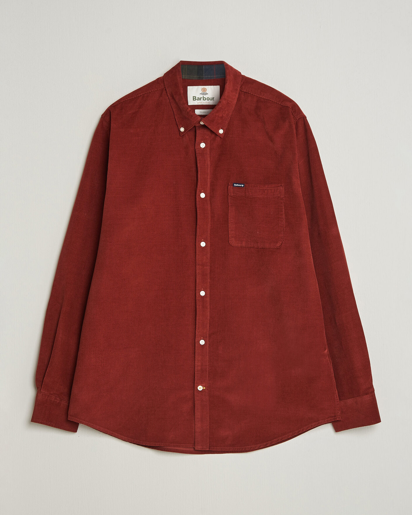 Herre | Skjorter | Barbour Lifestyle | Ramsey Corduroy Shirt Russet Brown