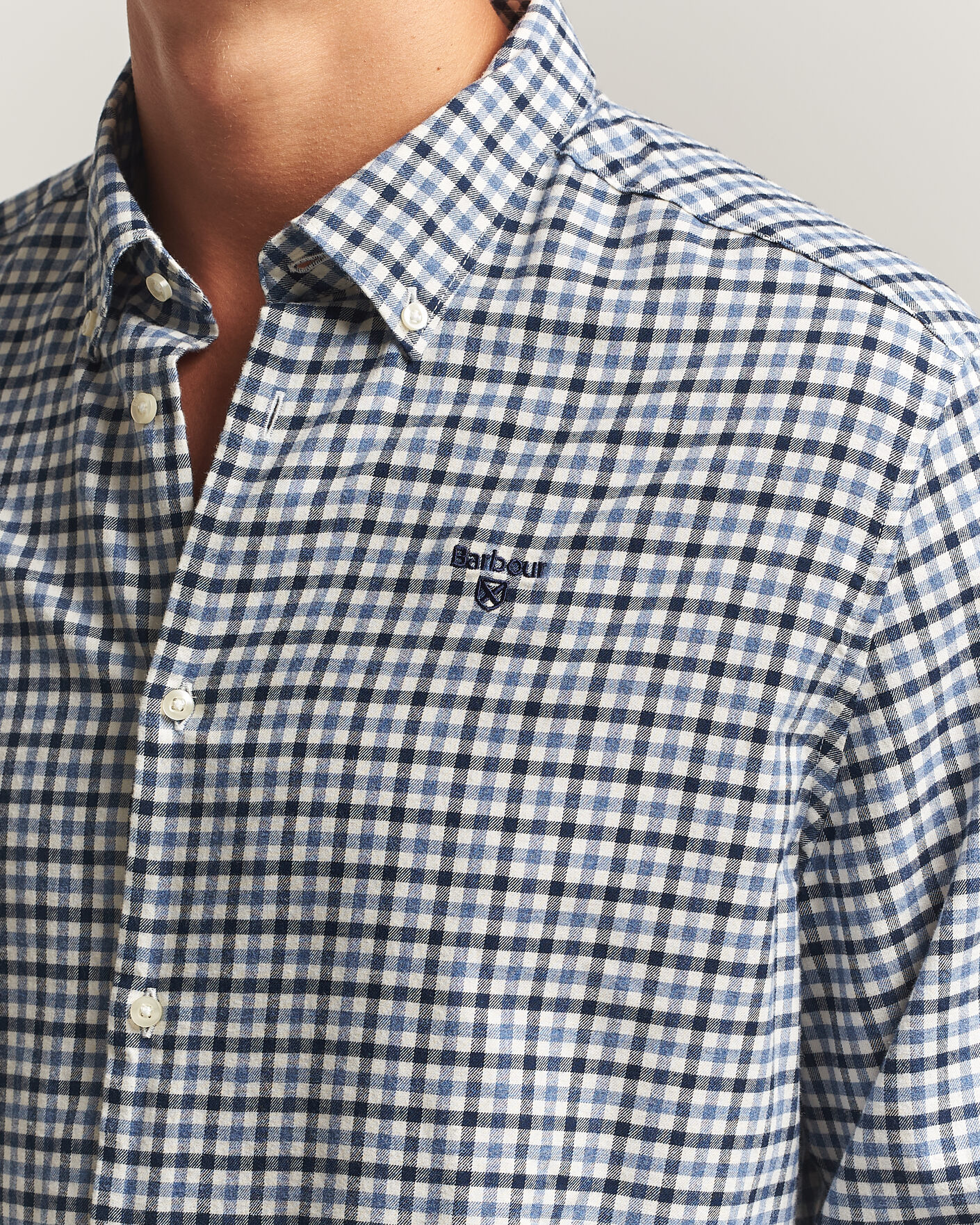 Herre | Skjorter | Barbour Lifestyle | Flannel Check Shirt Shadow Classic