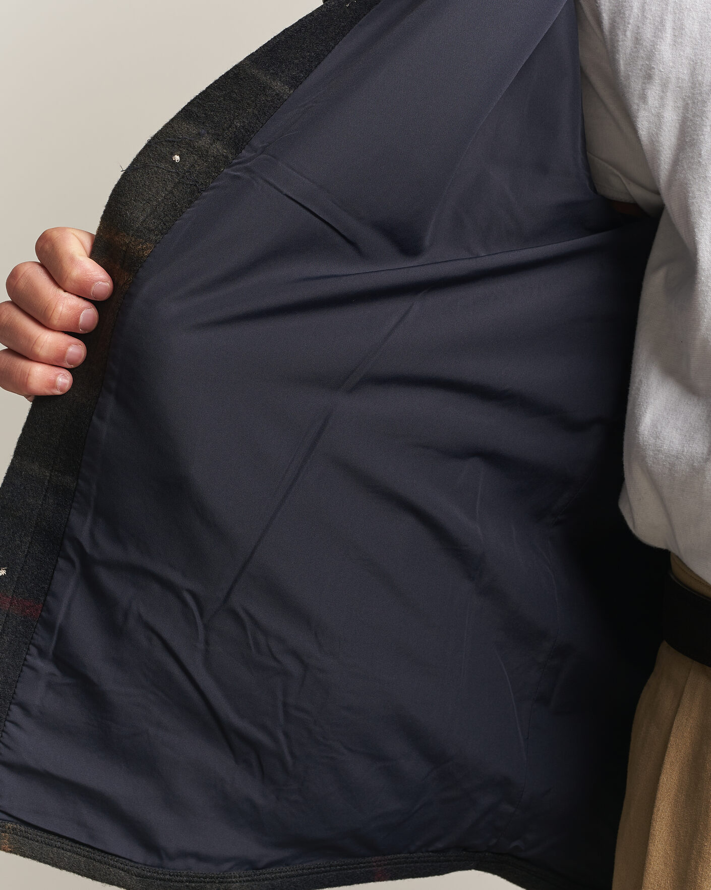 Herre | Skjorter | Barbour Lifestyle | Woodlane Brushed Check Overshirt Shadow Classic