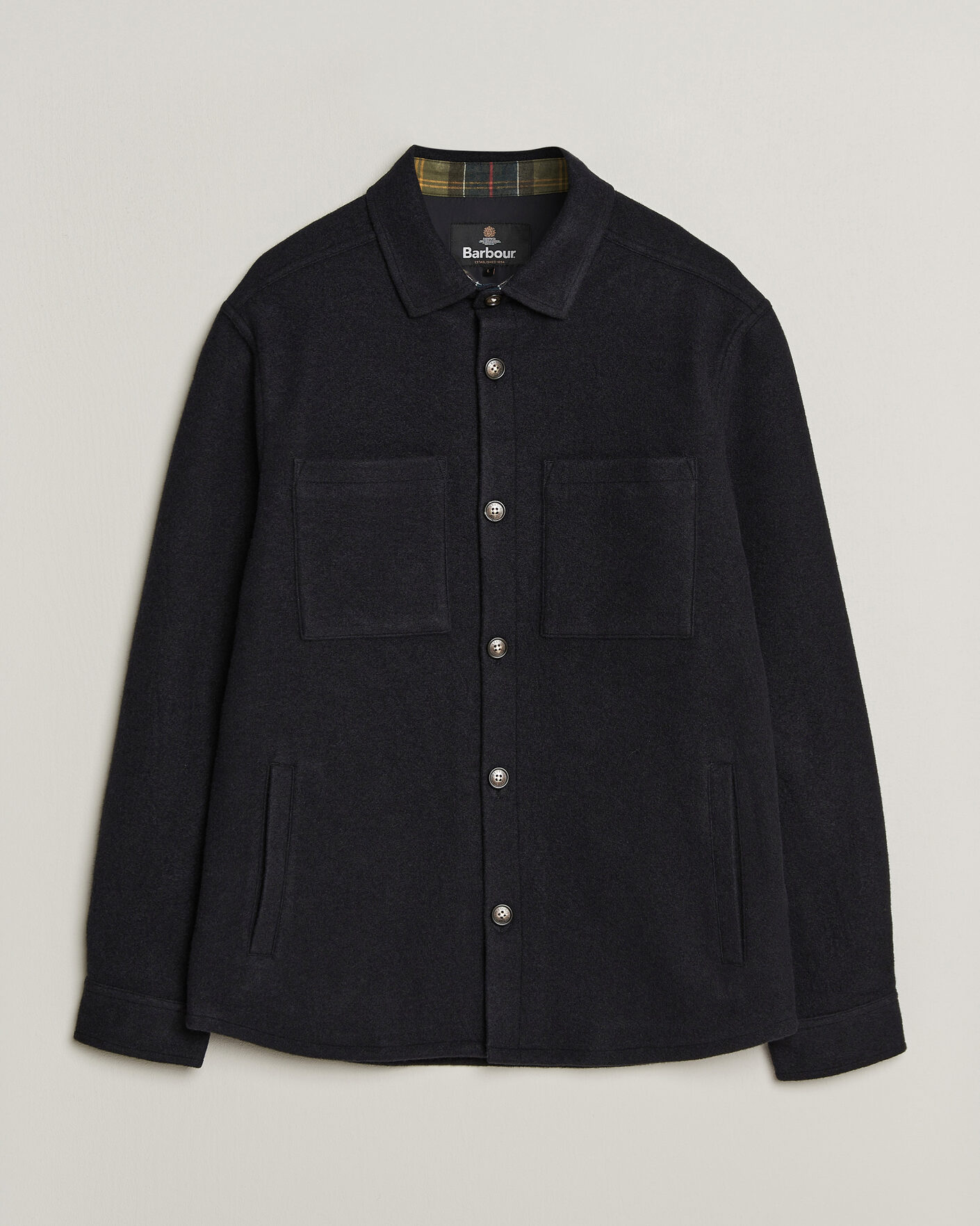Herre | Skjorter | Barbour Lifestyle | Marltown Tailored Wool Blend Overshirt Navy