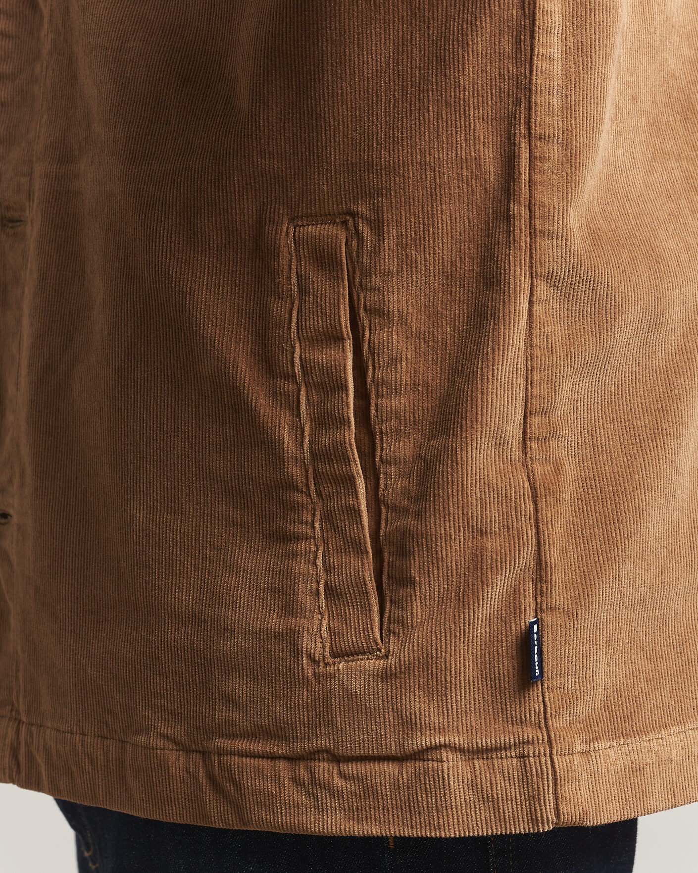 Herre | Skjorter | Barbour Lifestyle | Tartan Trimed Cord Overshirt Sandstone