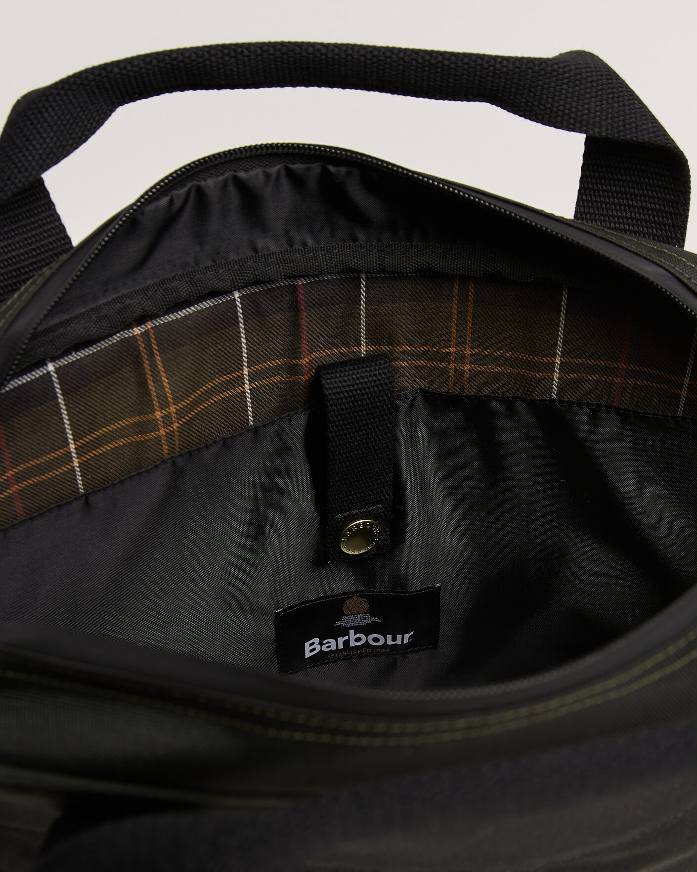 Herre | Tasker | Barbour Lifestyle | Field Wax Laptop Bag Sage