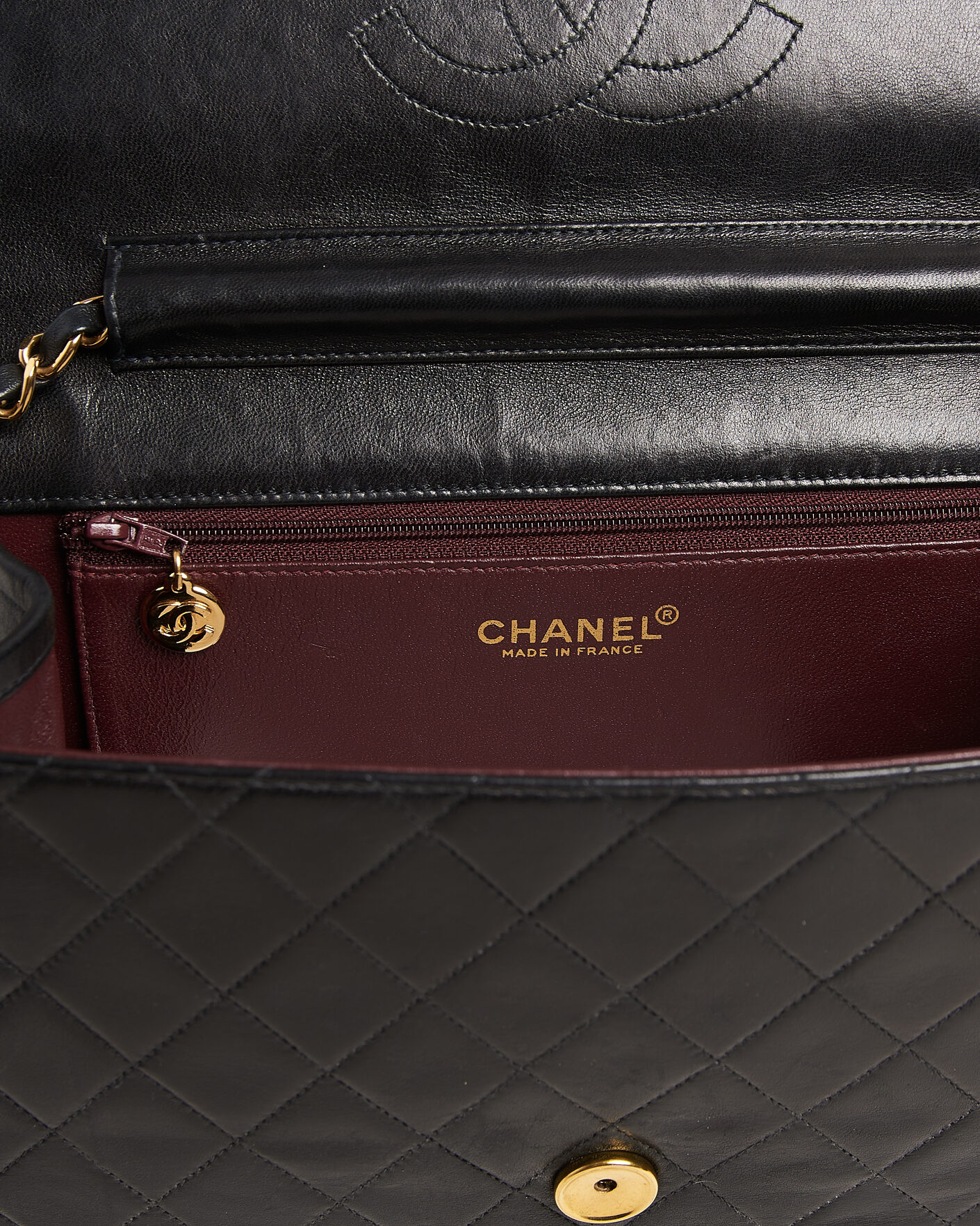 Herre | Pre-Owned & Vintage Bags | Chanel Pre-Owned | Single Flap Bag Black