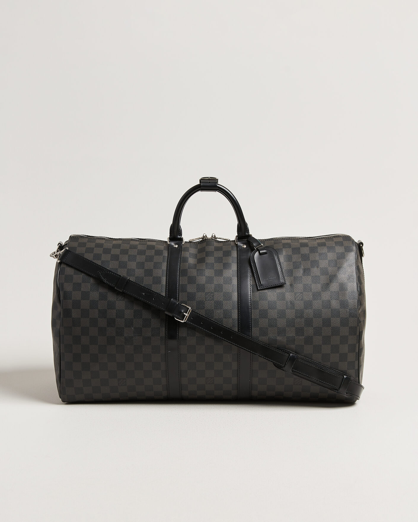 Herre | Pre-Owned & Vintage Bags | Louis Vuitton Pre-Owned | Keepall Bandouliére 55 Damier Graphite