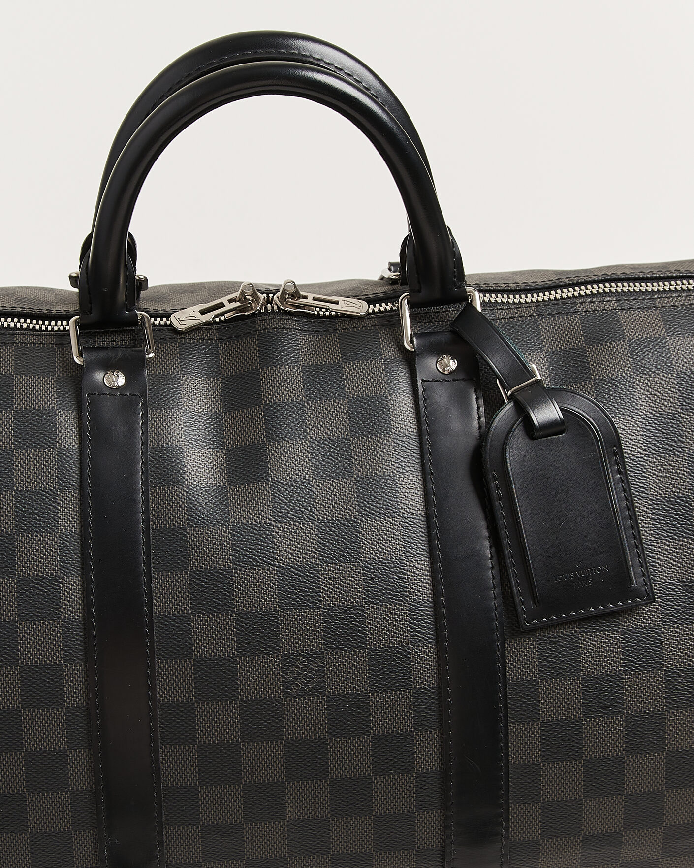 Herre | Pre-Owned & Vintage Bags | Louis Vuitton Pre-Owned | Keepall Bandouliére 55 Damier Graphite