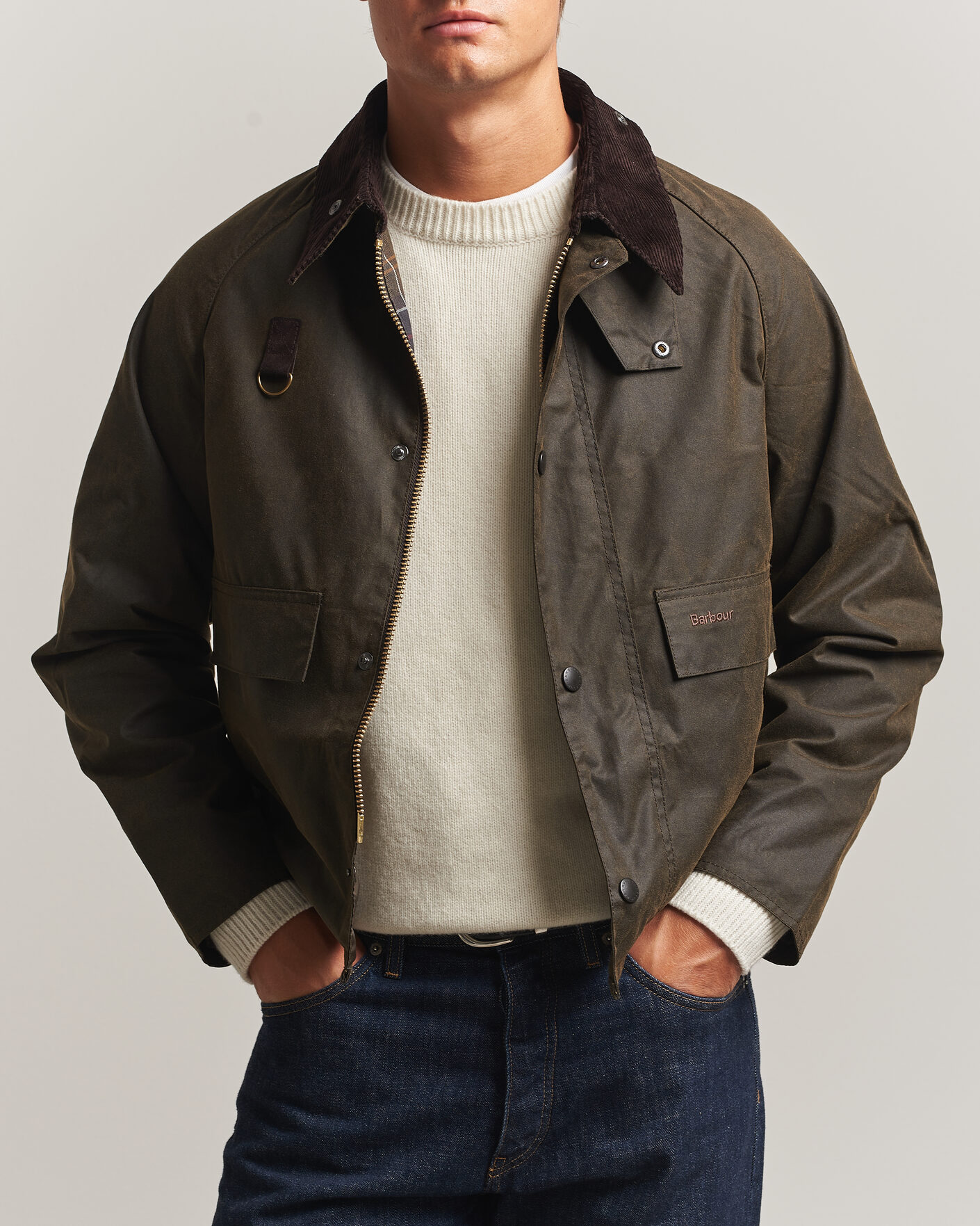 Herre | Jakker | Barbour Heritage | Spey Wax Jacket Olive