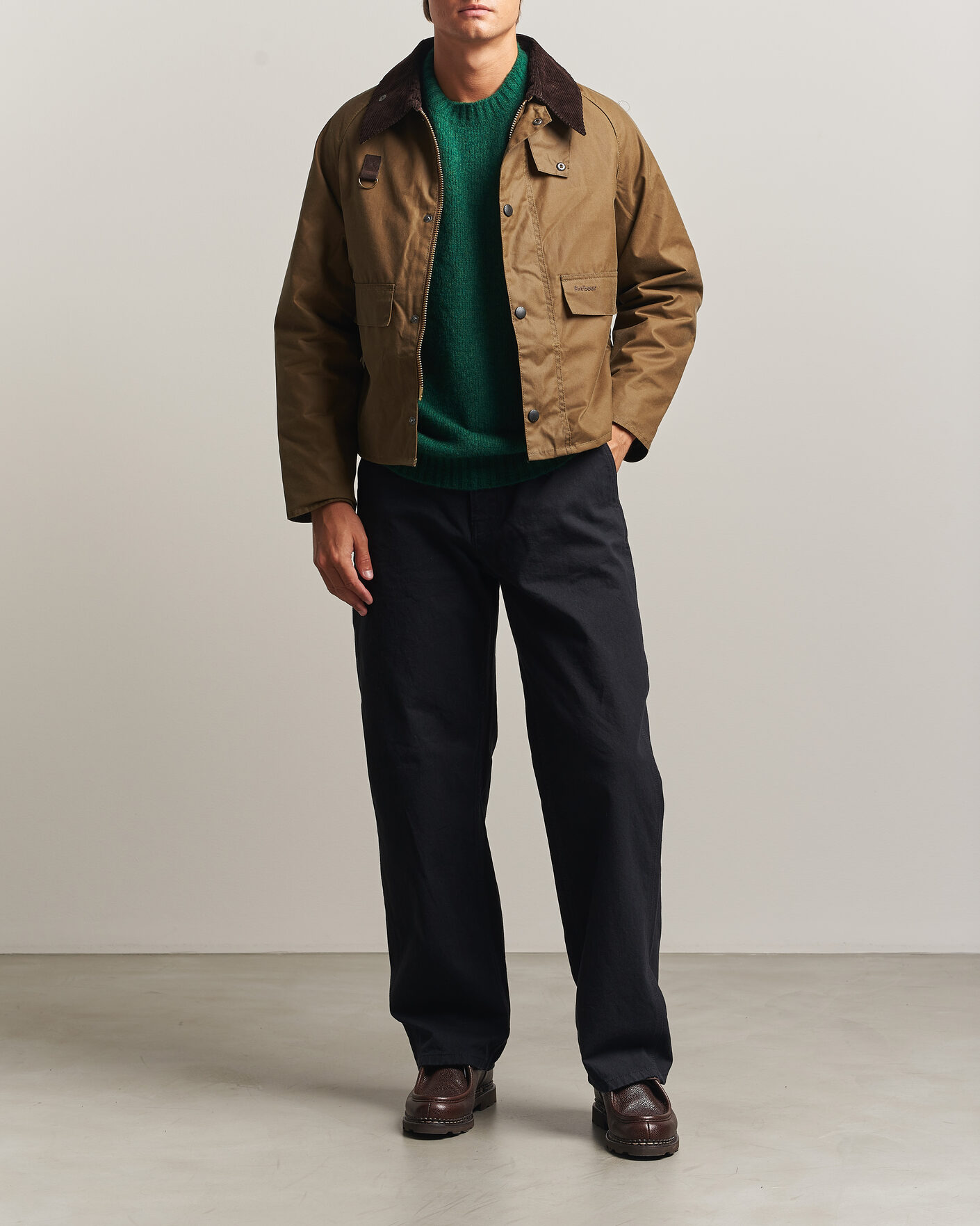 Herre | Jakker | Barbour Heritage | Spey Wax Jacket Sand