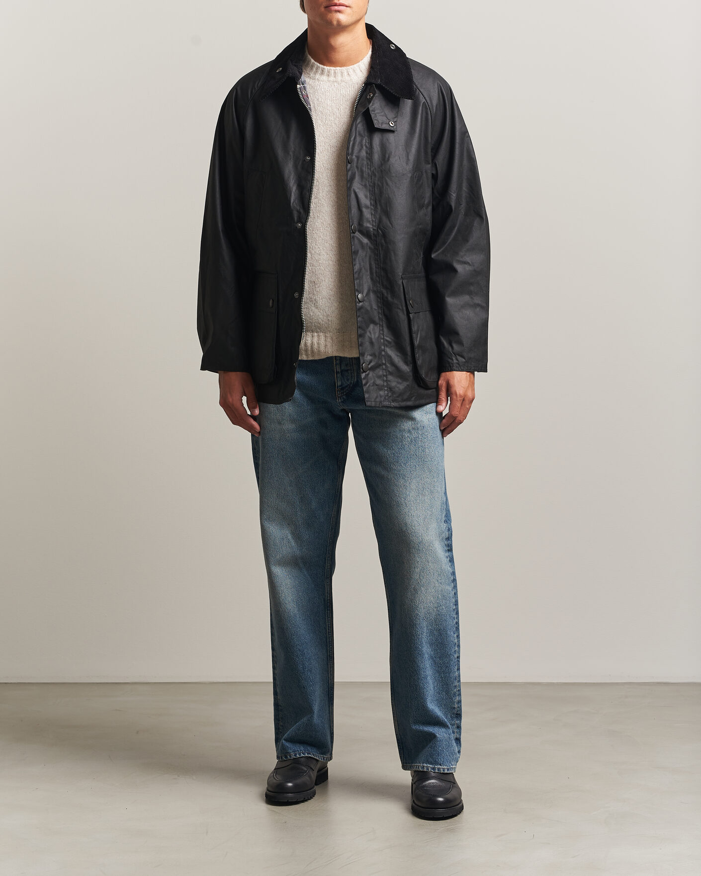 Herre | Jakker | Barbour Heritage | Oversize Bedale Wax Jacket Black