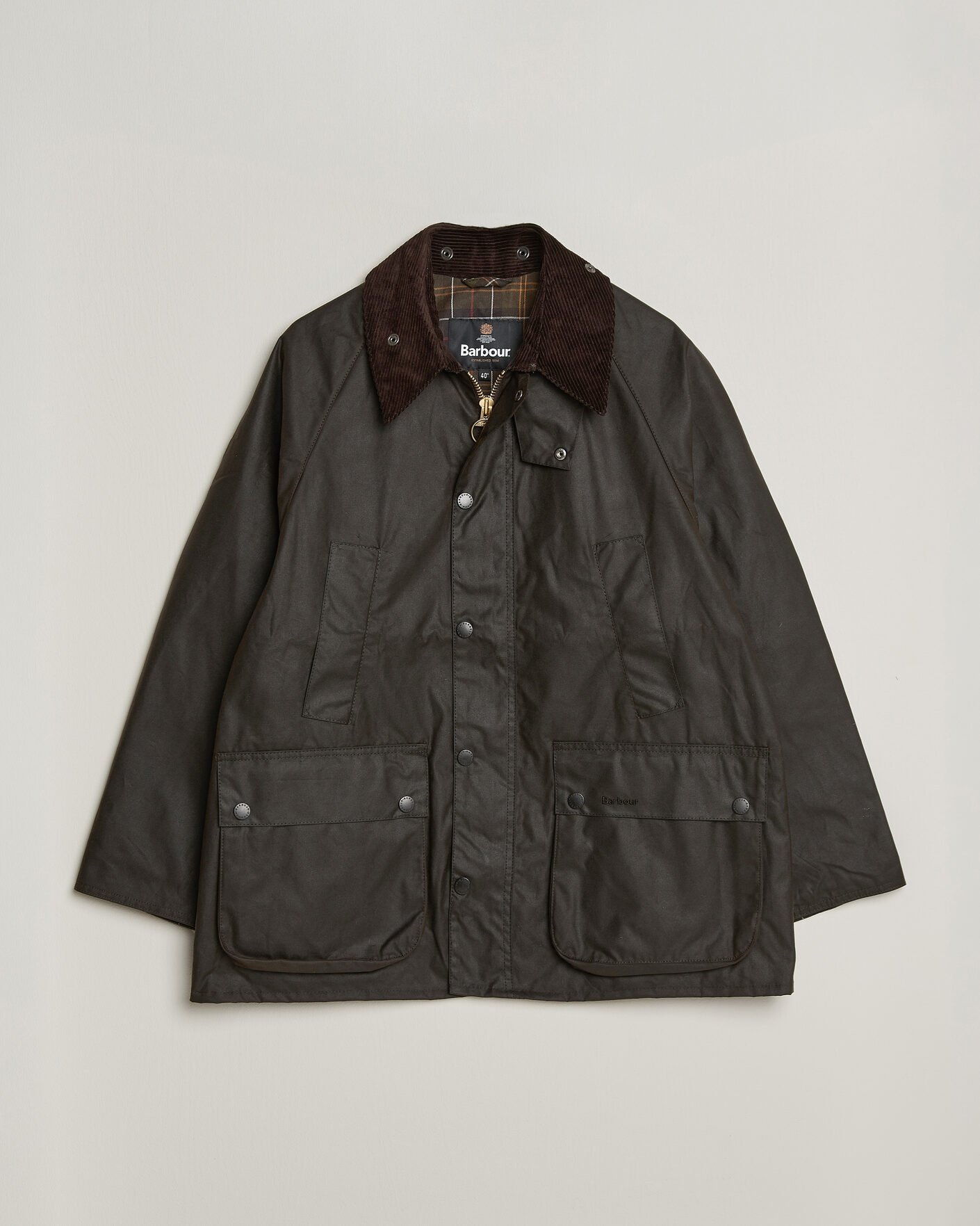 Herre | Jakker | Barbour Heritage | Oversize Bedale Wax Jacket Dark Brown