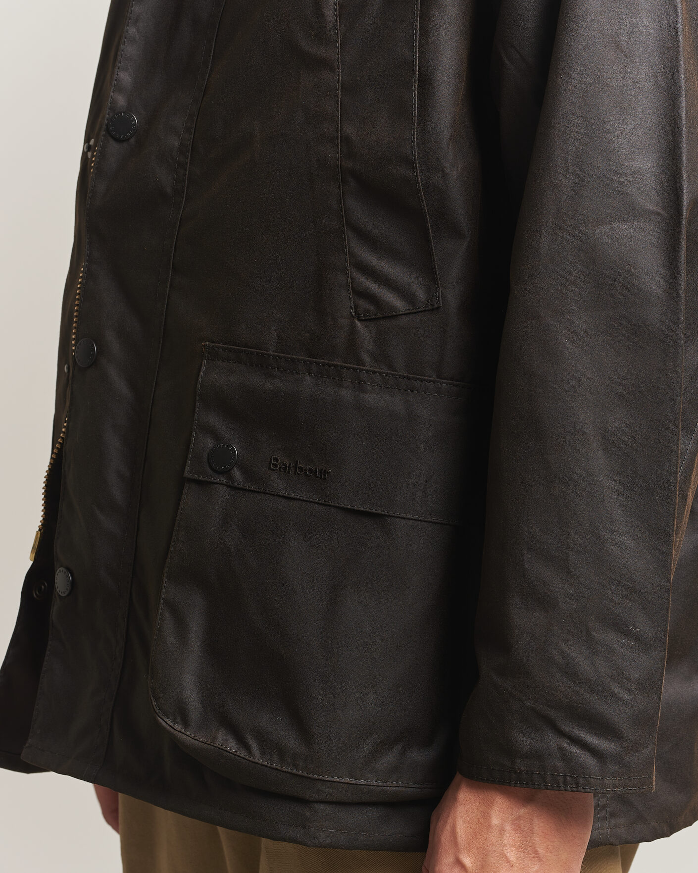 Herre | Jakker | Barbour Heritage | Oversize Bedale Wax Jacket Dark Brown