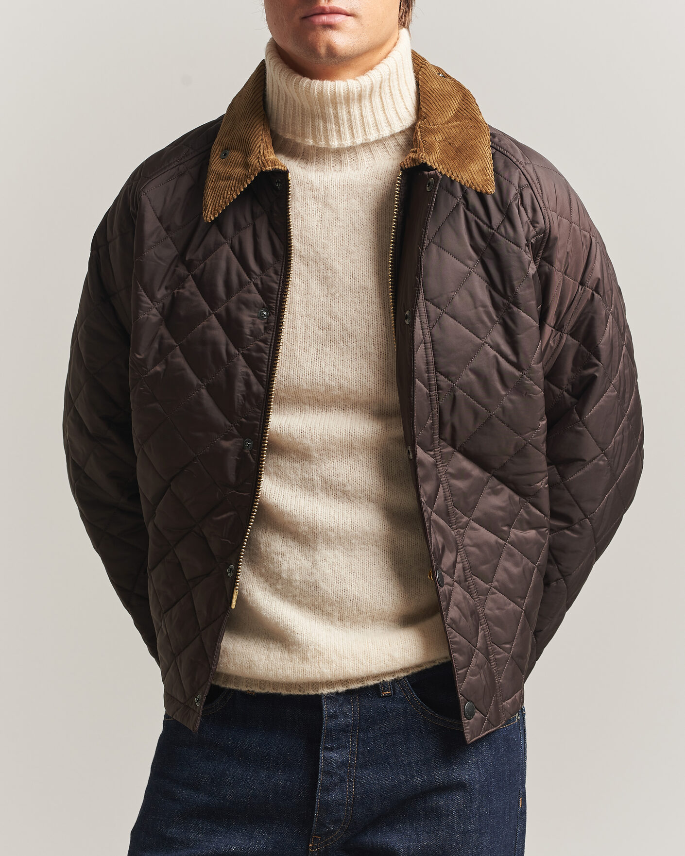 Herre | Jakker | Barbour Heritage | Oversize Transport Quilted Jacket Dark Brown