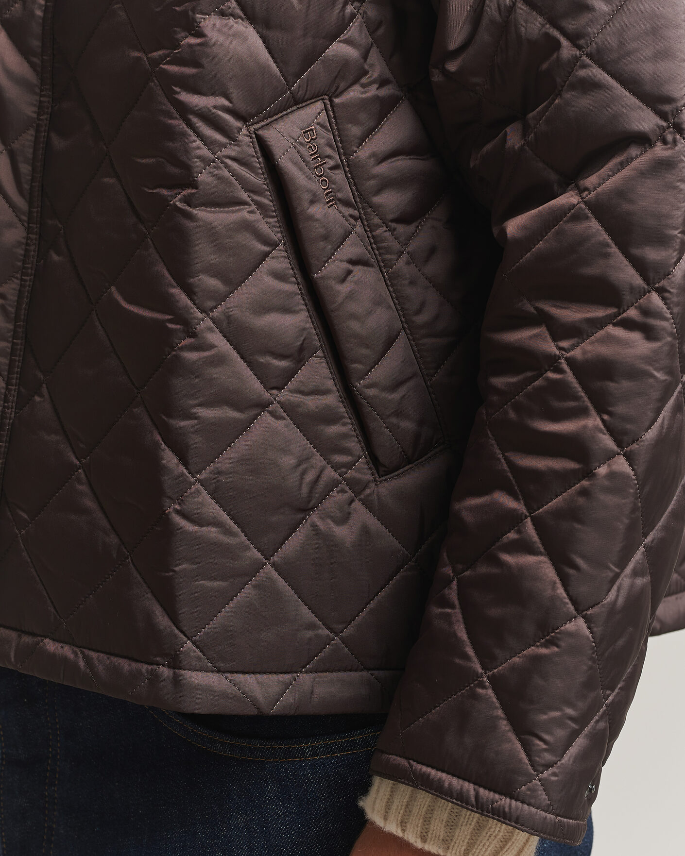 Herre | Jakker | Barbour Heritage | Oversize Transport Quilted Jacket Dark Brown