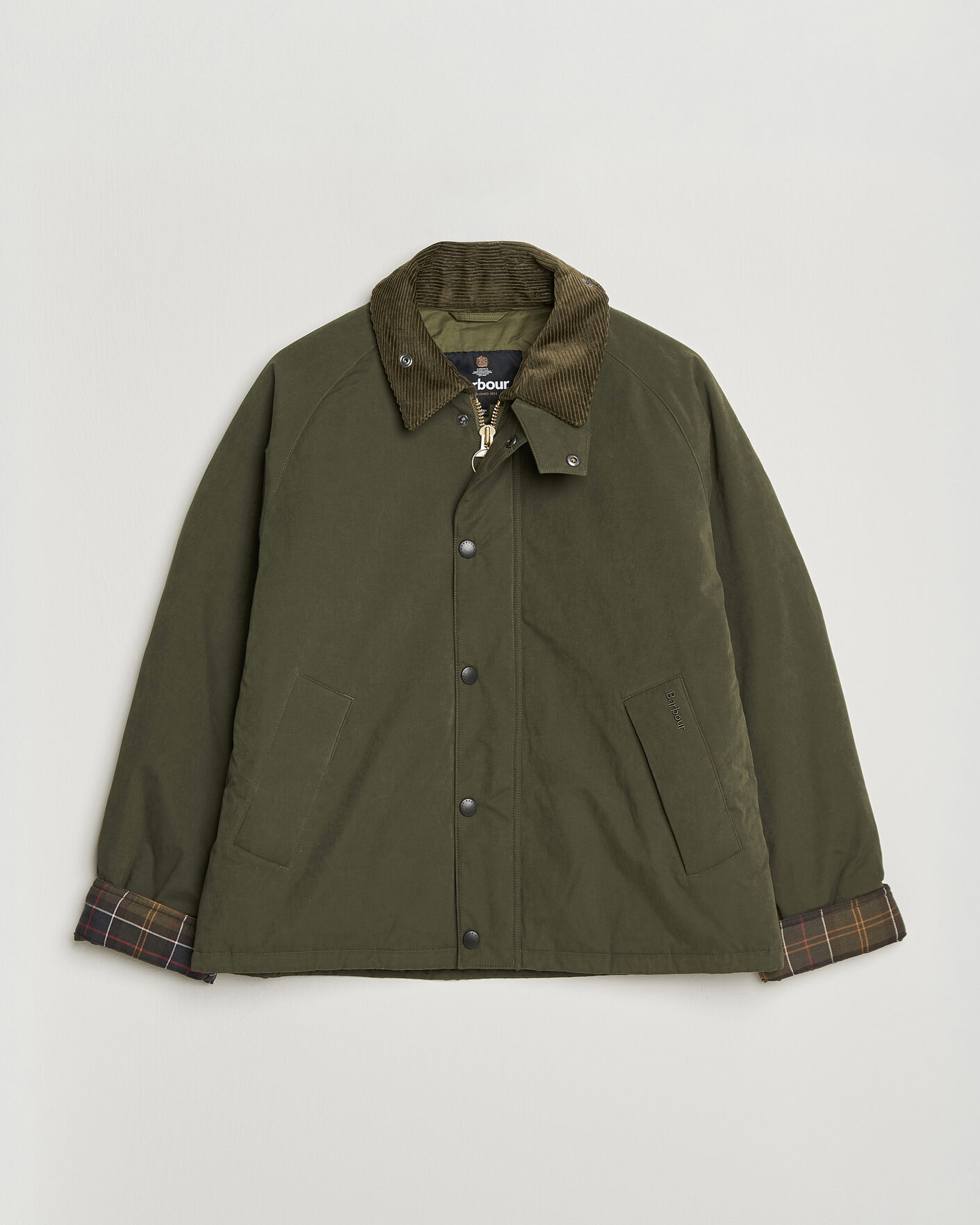 Herre | Jakker | Barbour Heritage | Padded Rollback Transport Jacket Olive