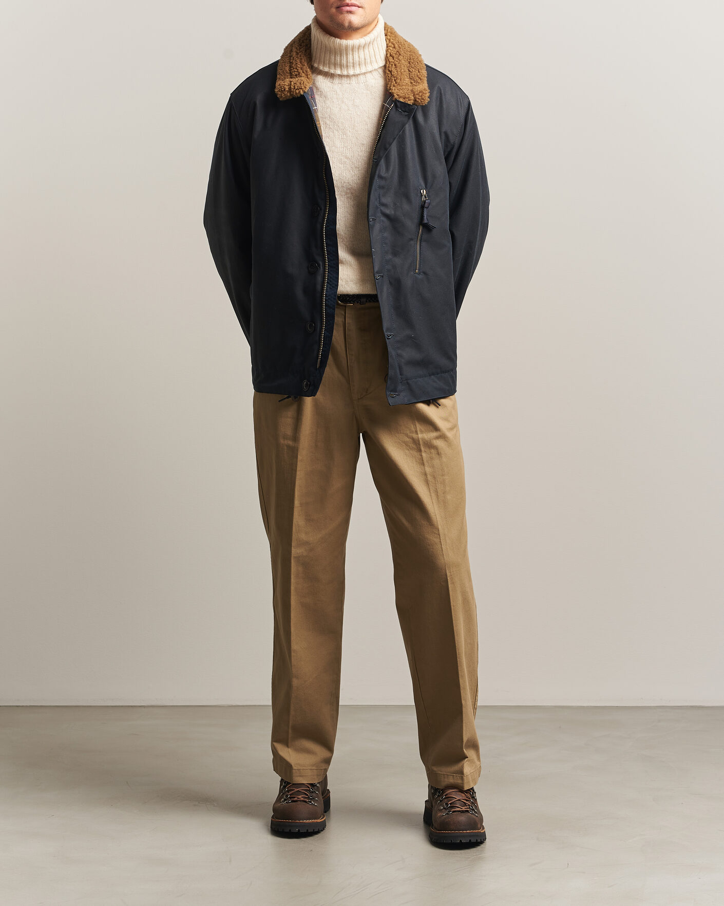 Herre | Jakker | Barbour Heritage | Macklow Wax Jacket Navy