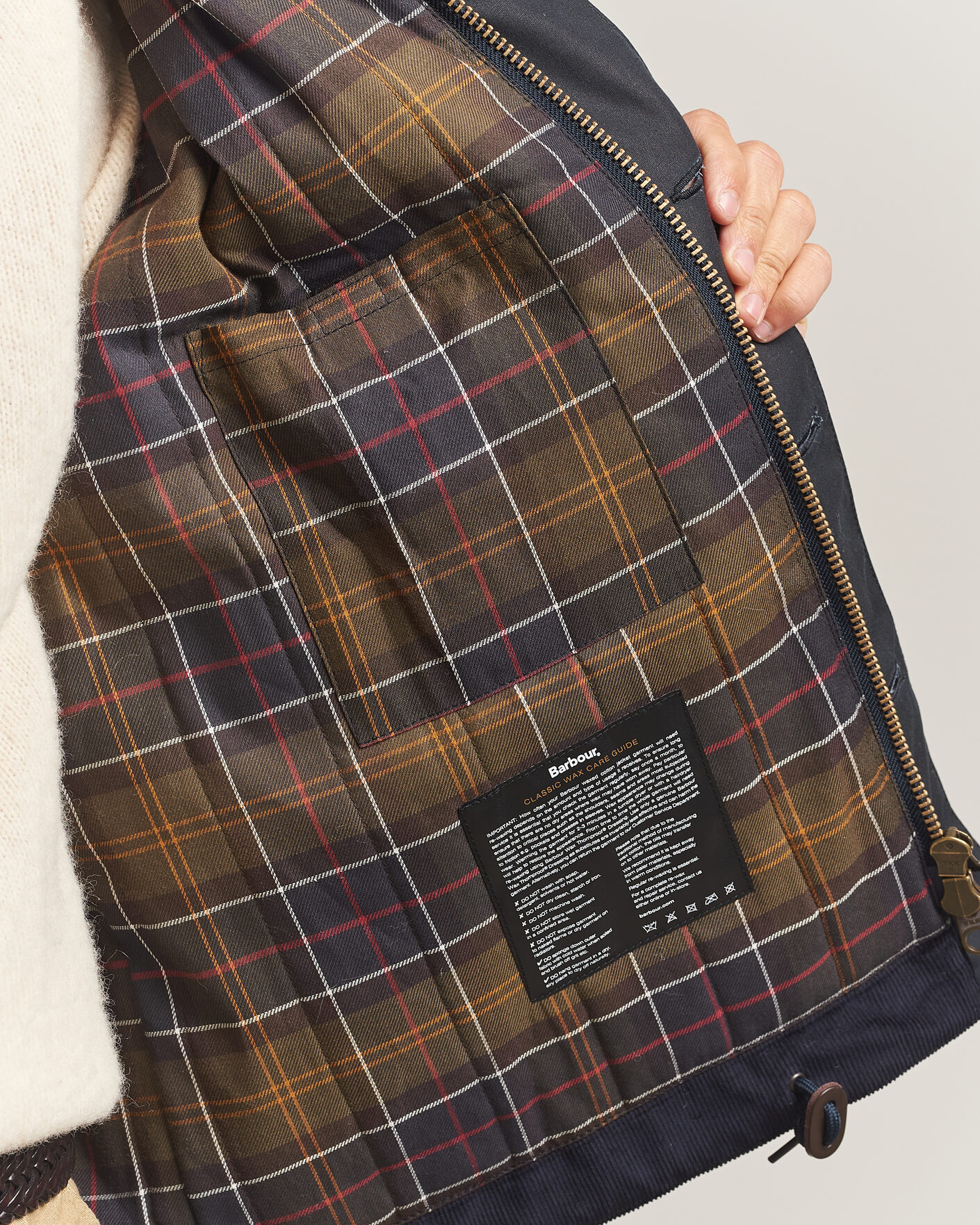 Herre | Jakker | Barbour Heritage | Macklow Wax Jacket Navy