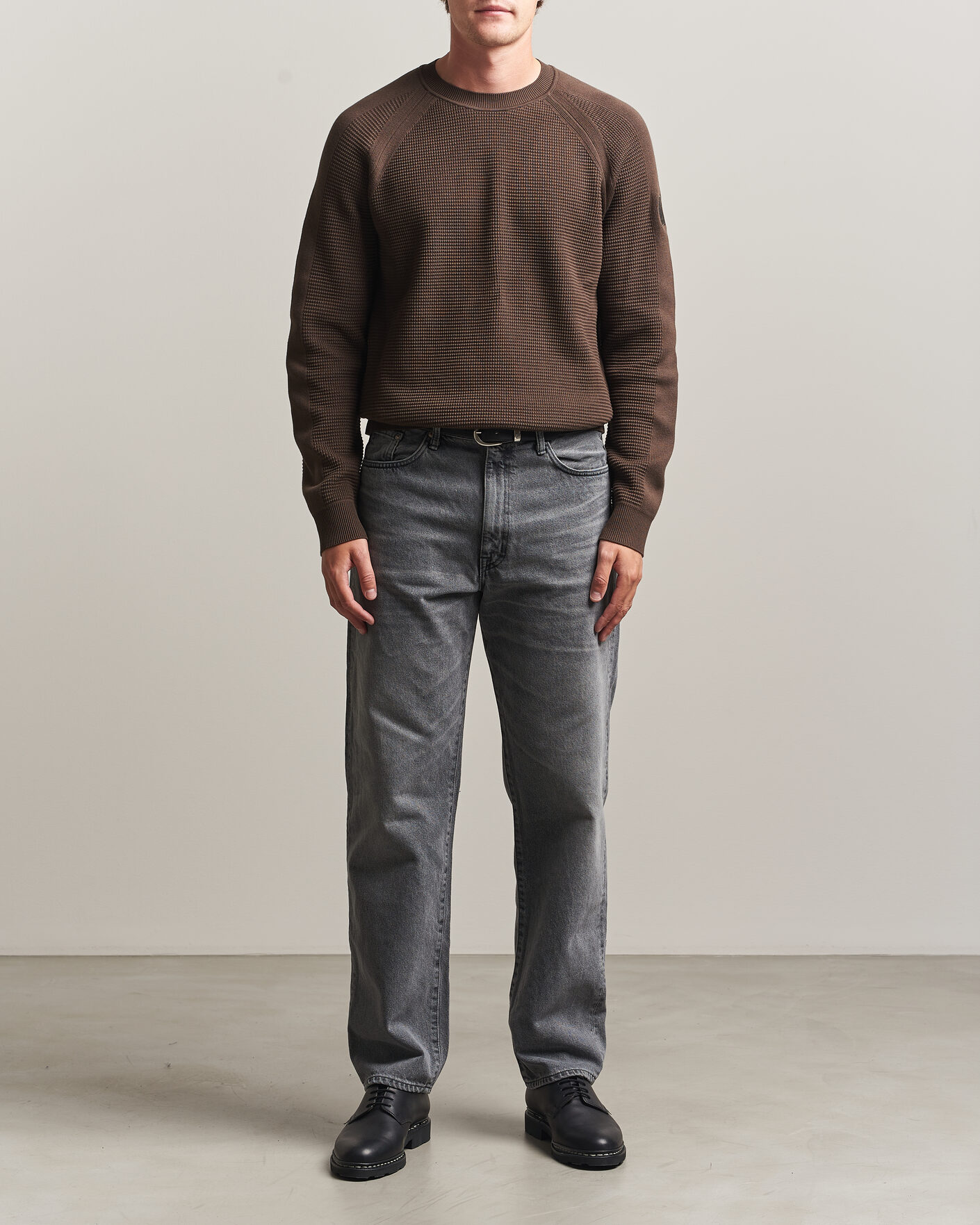 Herre | Trøjer | Belstaff | Bradwell Cotton Knitted Crew Neck Army Olive