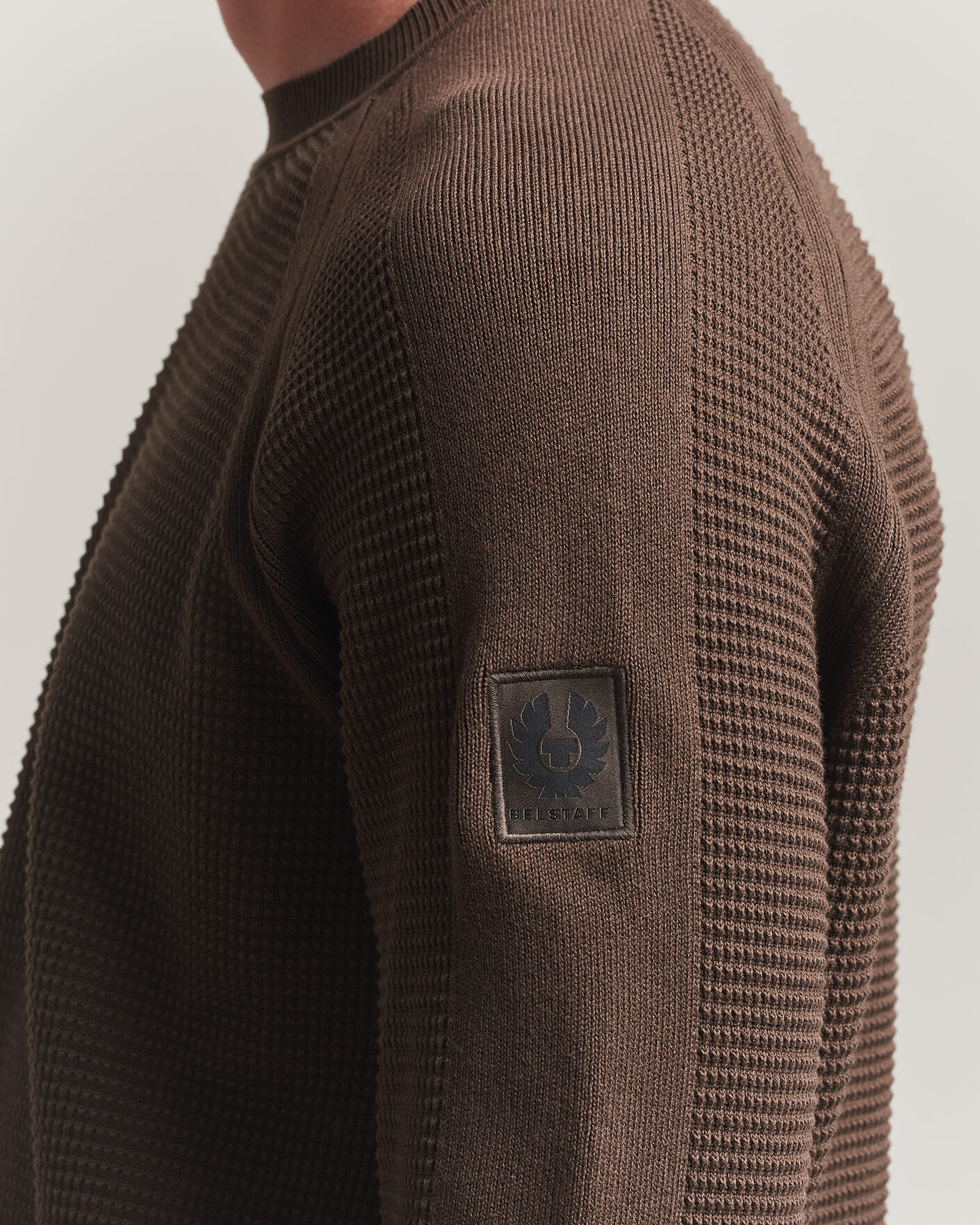 Herre | Trøjer | Belstaff | Bradwell Cotton Knitted Crew Neck Army Olive