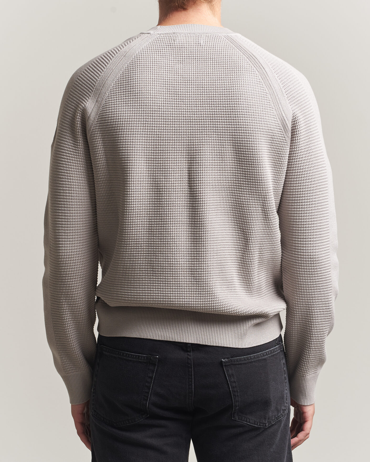 Herre | Trøjer | Belstaff | Bradwell Cotton Knitted Crew Neck Concrete