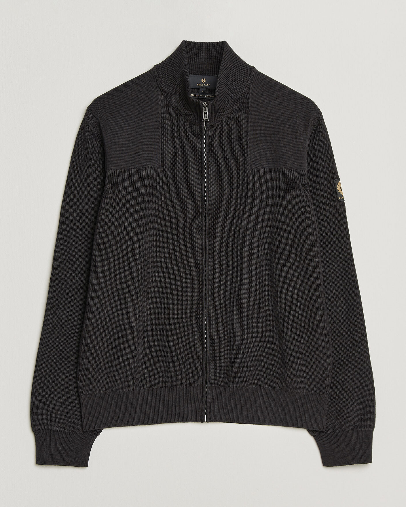 Herre | Trøjer | Belstaff | Commander Knitted Full Zip Black