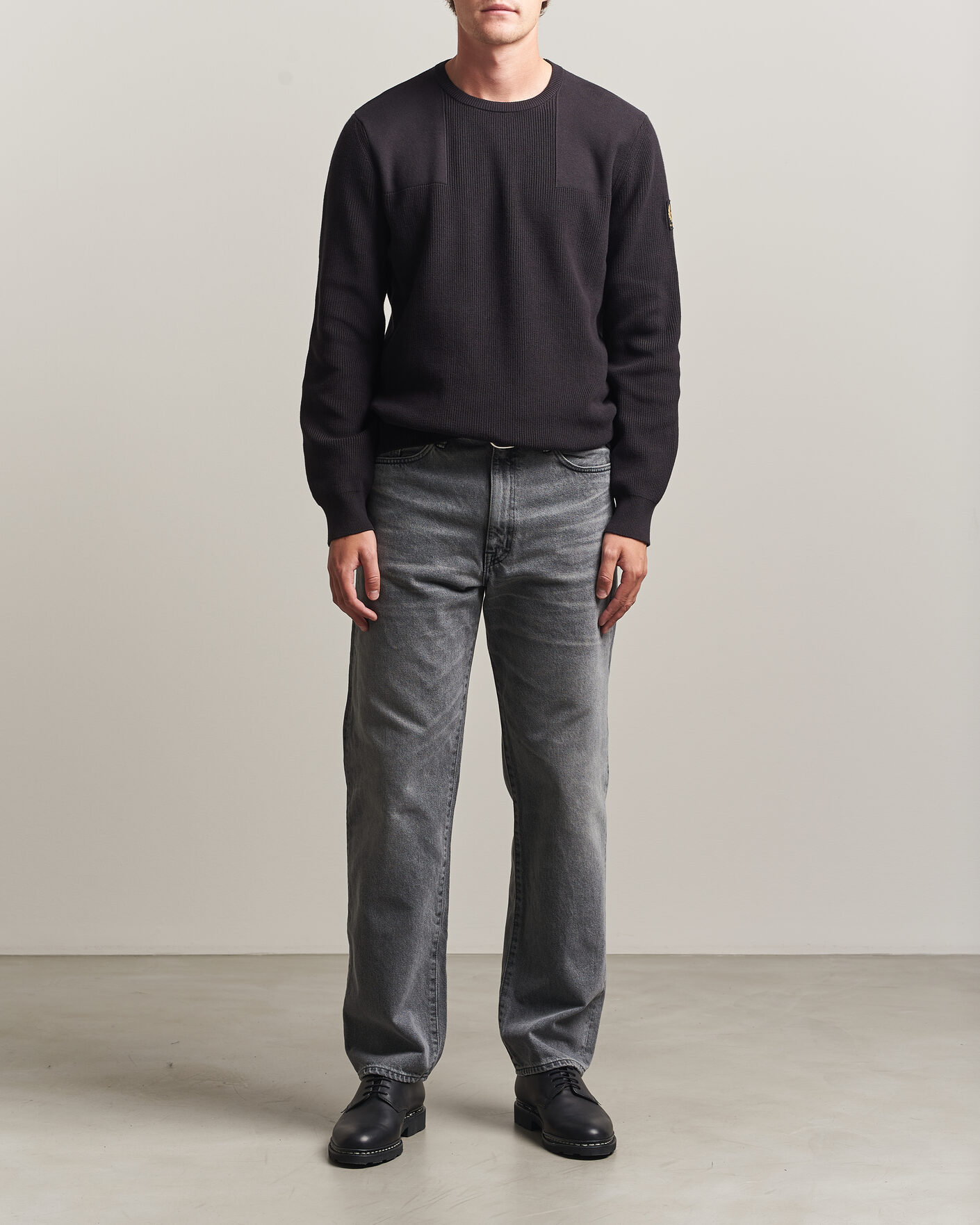 Herre | Trøjer | Belstaff | Commander Knitted Crew Neck Black