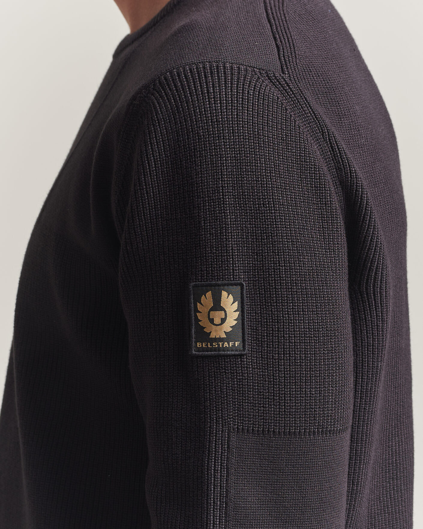 Herre | Trøjer | Belstaff | Commander Knitted Crew Neck Black