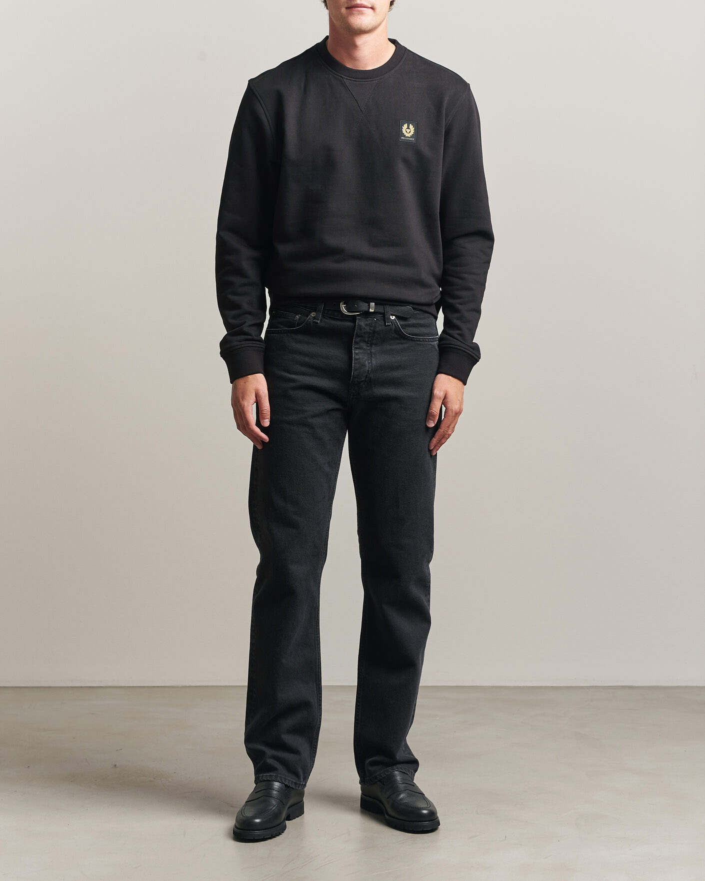 Herre | Trøjer | Belstaff | Signature Crew Neck Sweatshirt Black