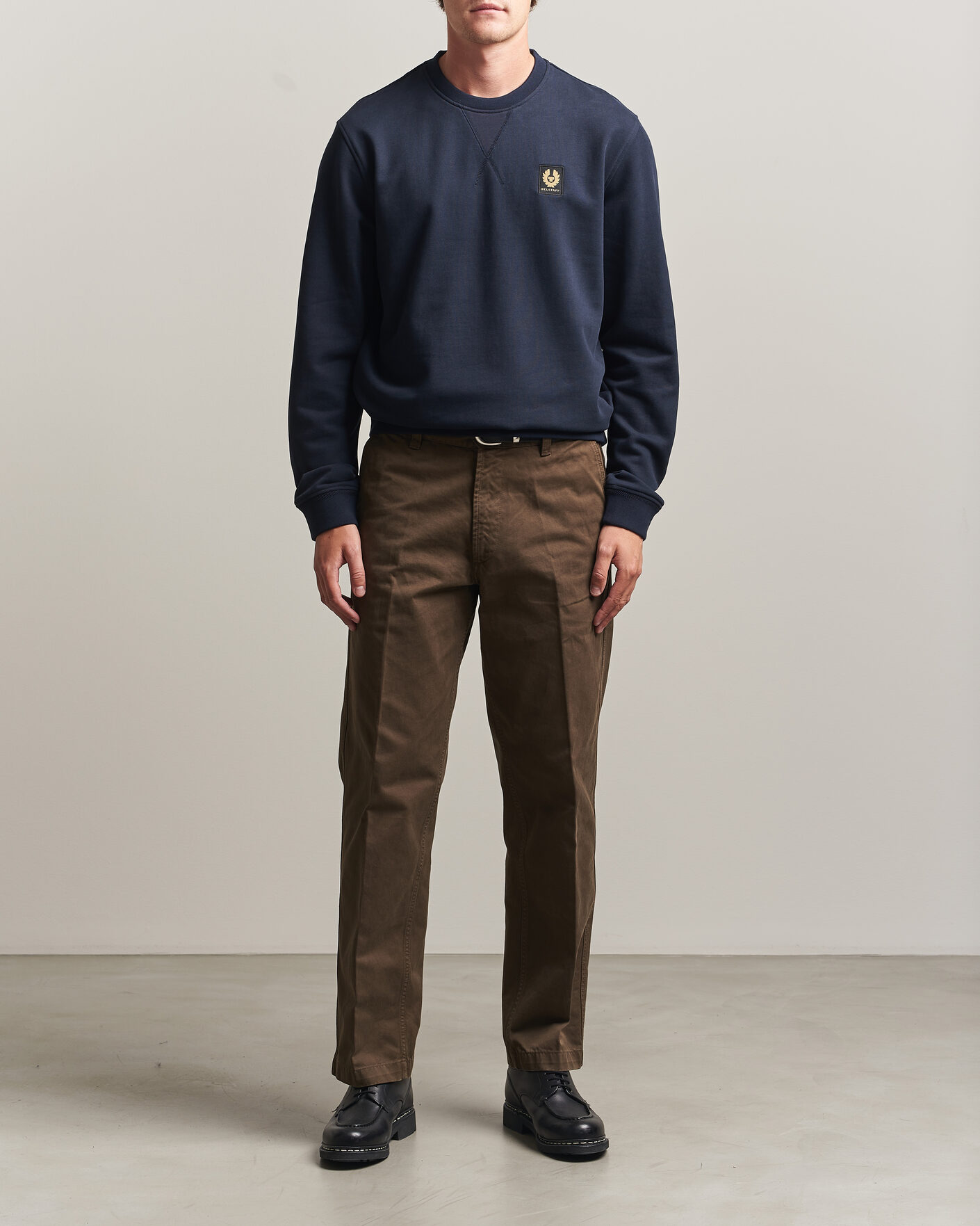 Herre | Trøjer | Belstaff | Signature Crew Neck Sweatshirt Dark Ink