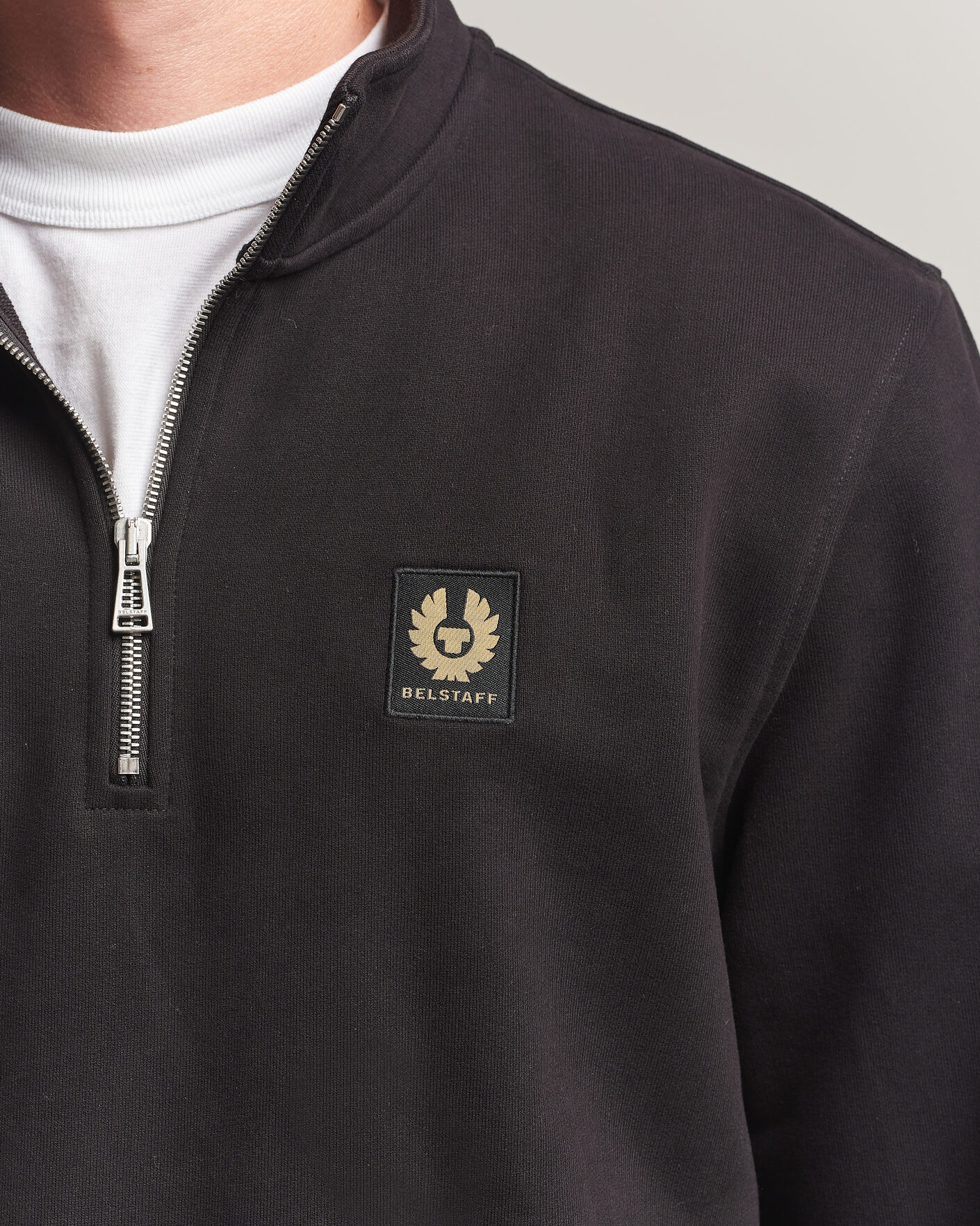 Herre | Trøjer | Belstaff | Signature Half Zip Sweatshirt Black