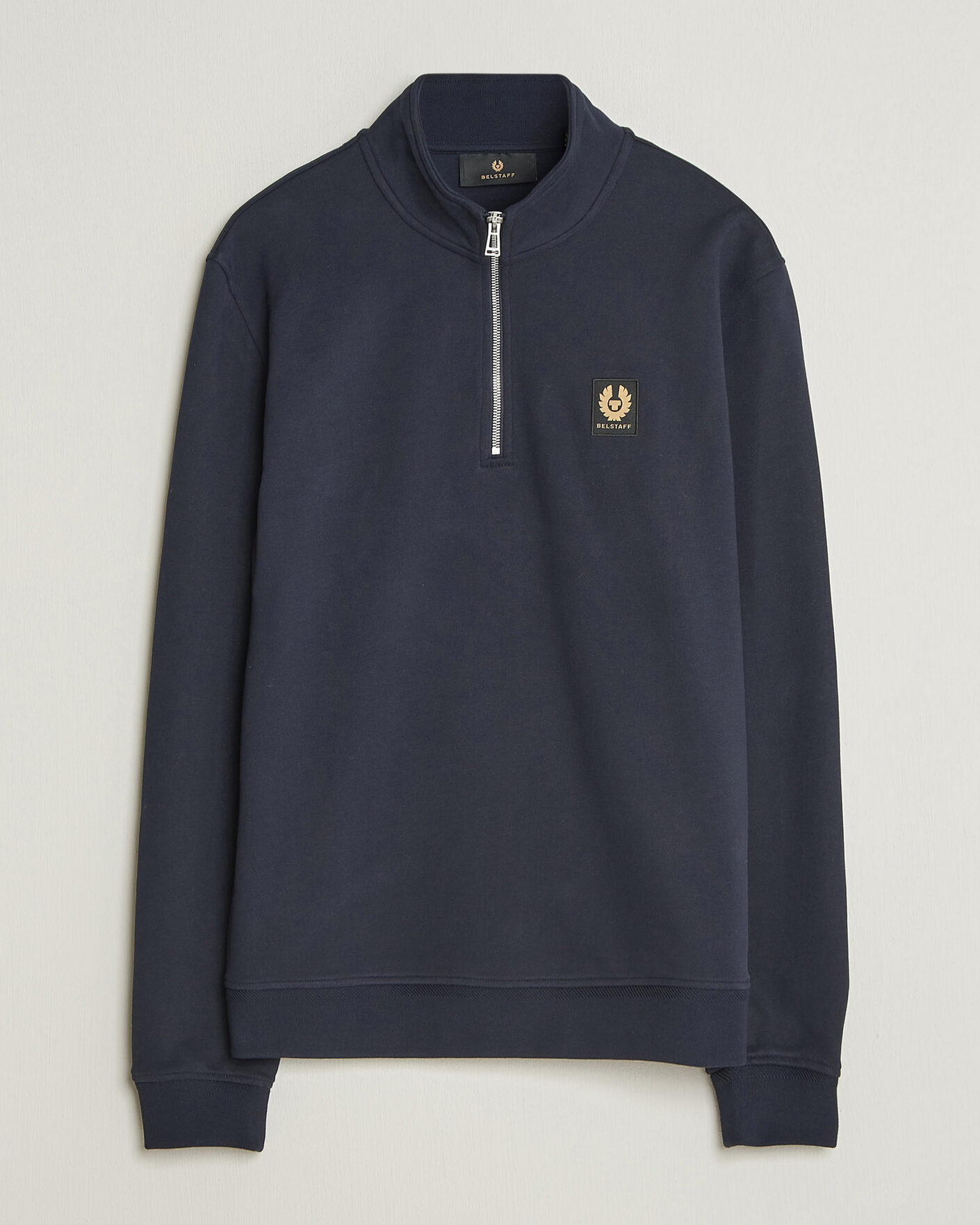 Herre | Trøjer | Belstaff | Signature Half Zip Sweatshirt Dark Ink
