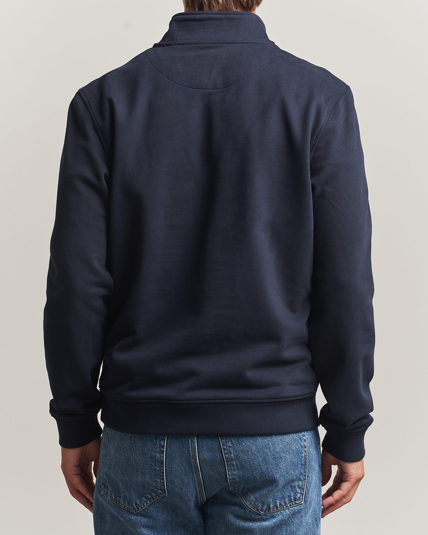 Herre | Trøjer | Belstaff | Signature Half Zip Sweatshirt Dark Ink
