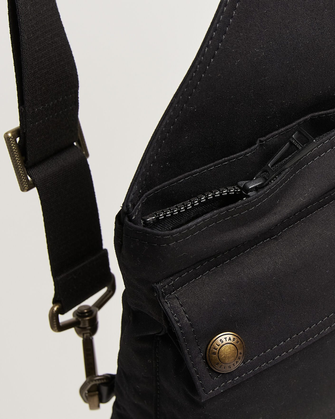 Herre | Tasker | Belstaff | Trailmaster Waxed Crossbody Bag Black