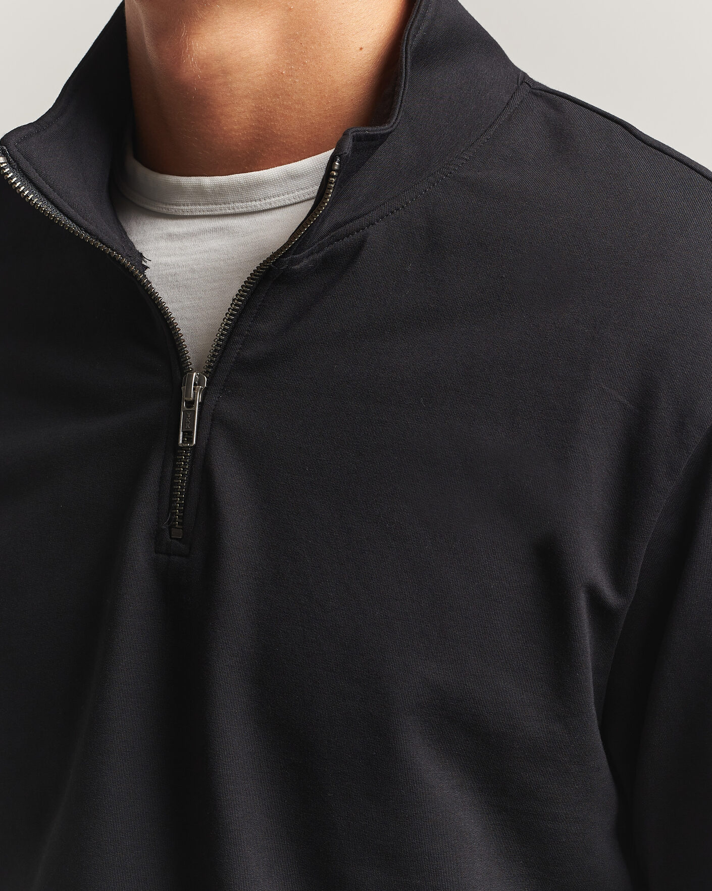 Herre | Trøjer | Bread & Boxers | Loungewear Half Zip Black
